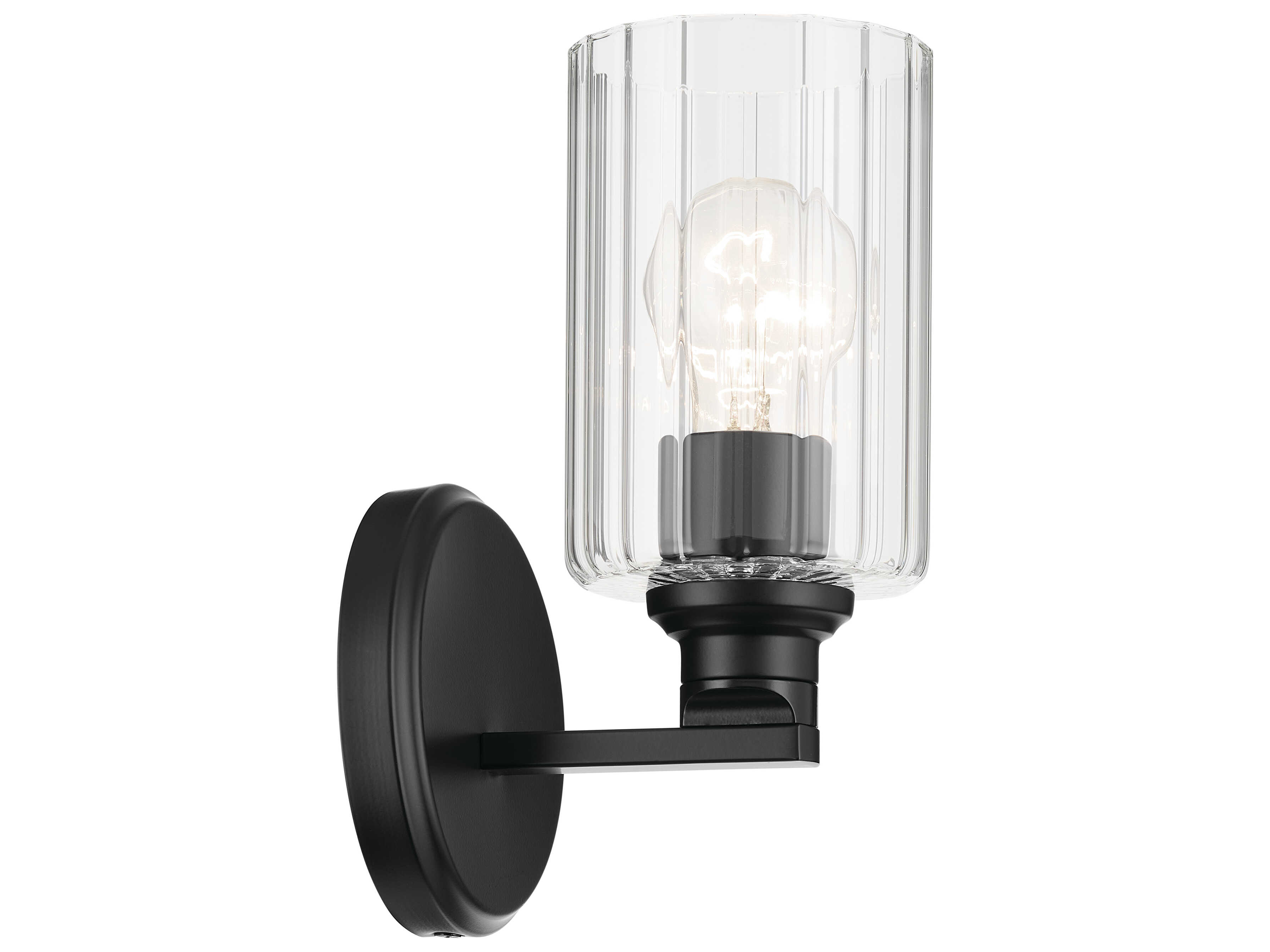 Kichler Gioe 1-Light Black Wall Sconce