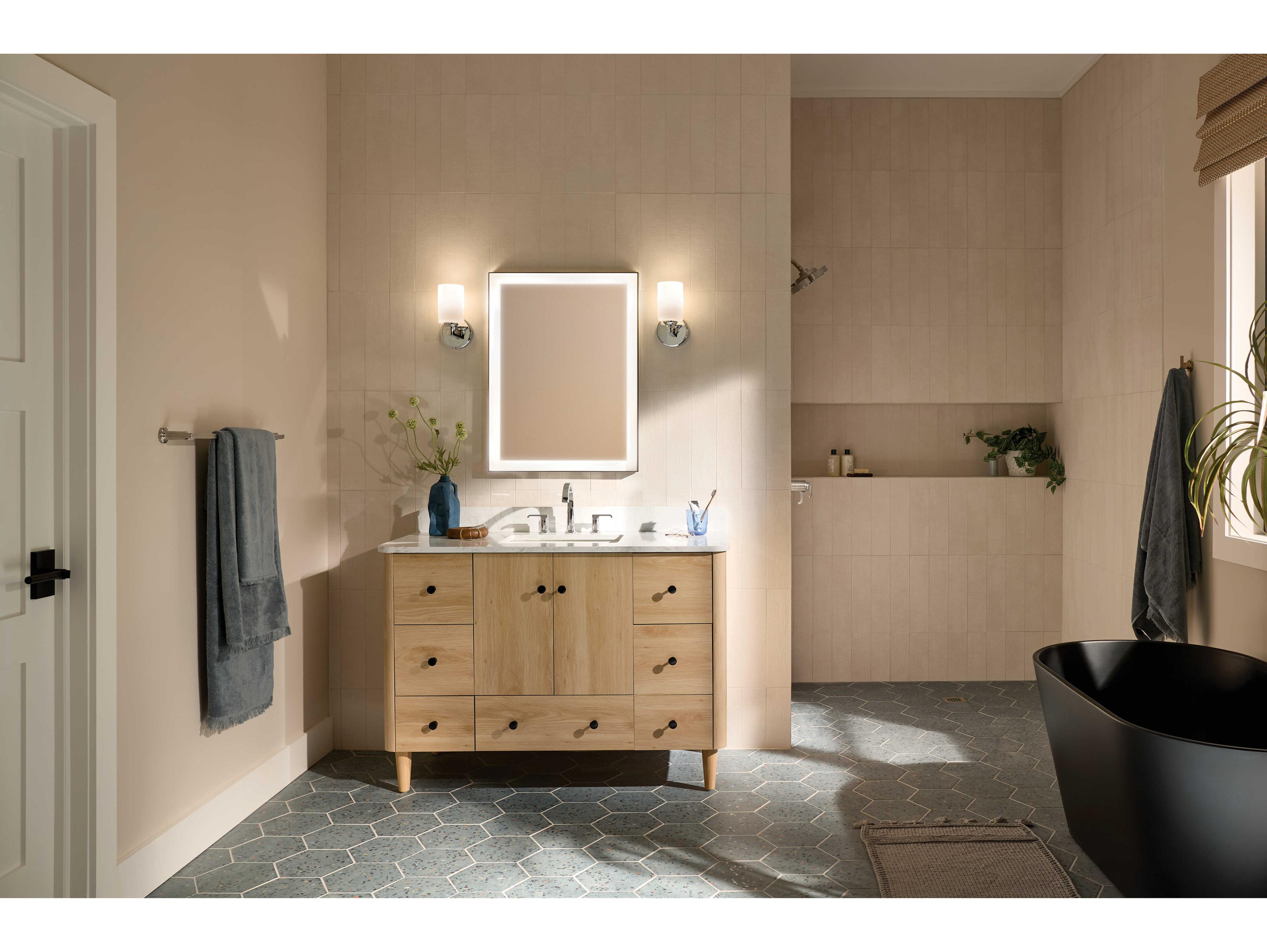 Kichler Gioe 1-Light Chrome Wall Sconce