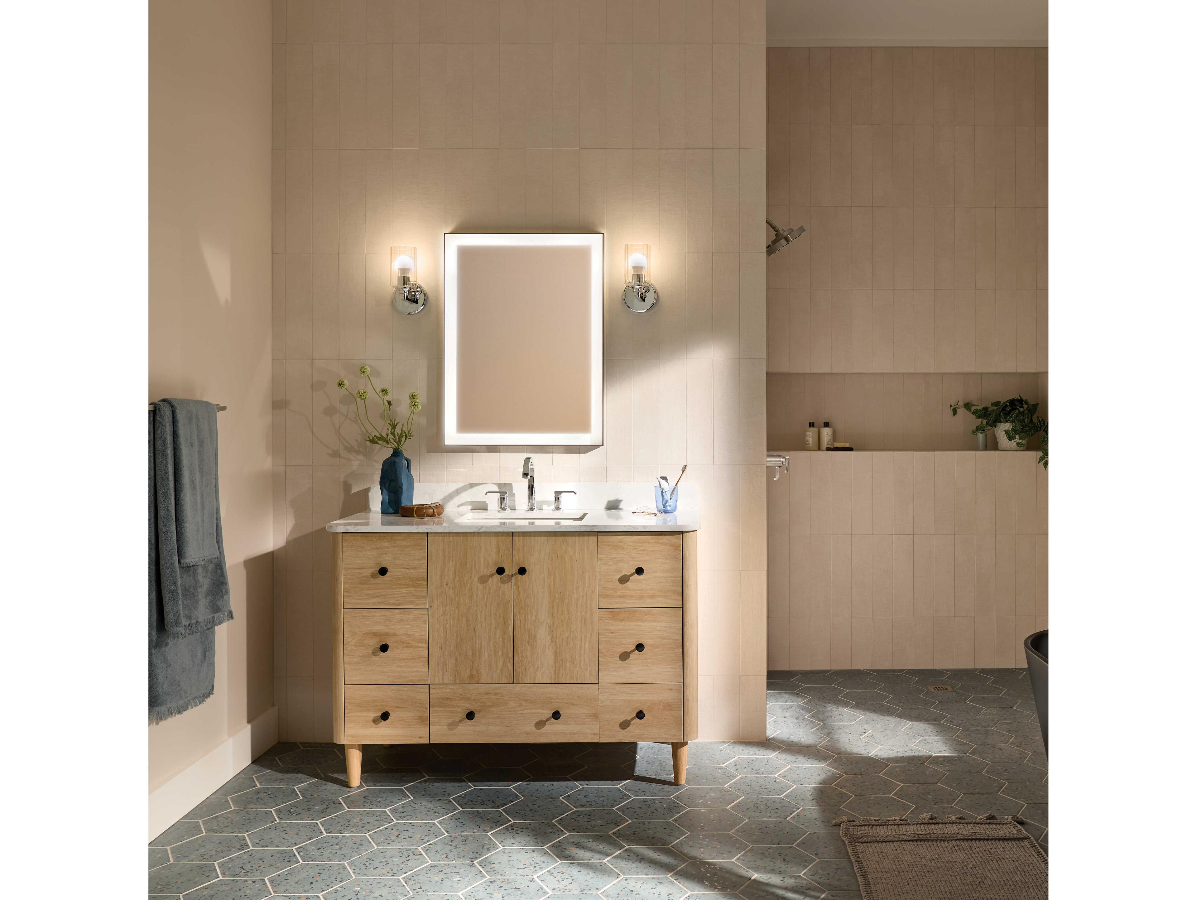 Kichler Gioe 1-Light Chrome Wall Sconce