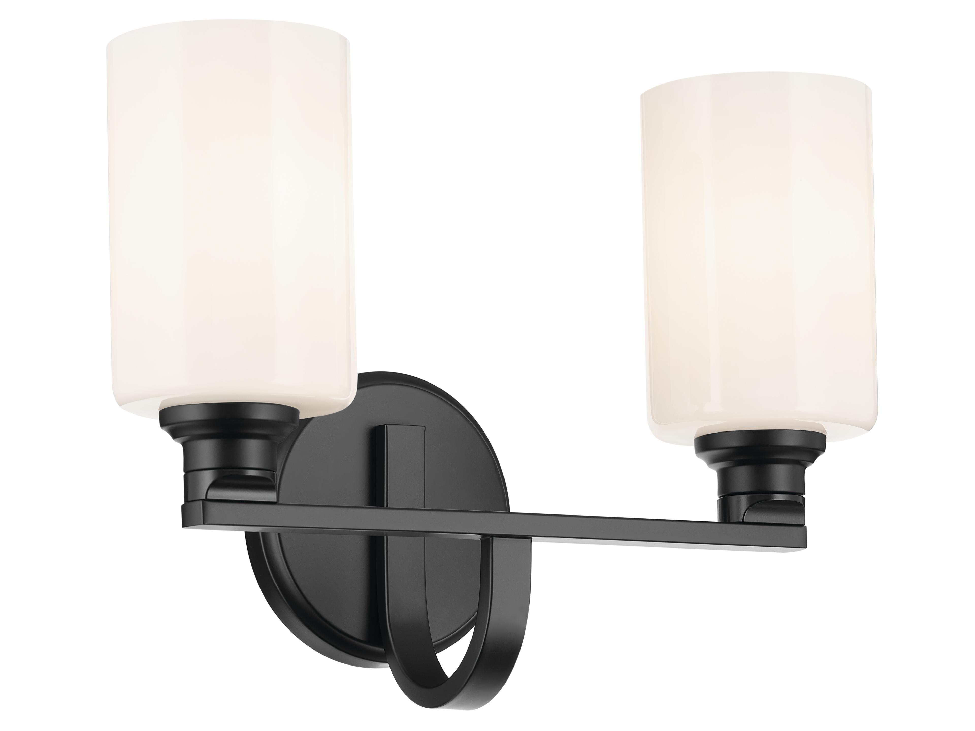 Kichler Gioe 2-Light Black Vanity Light