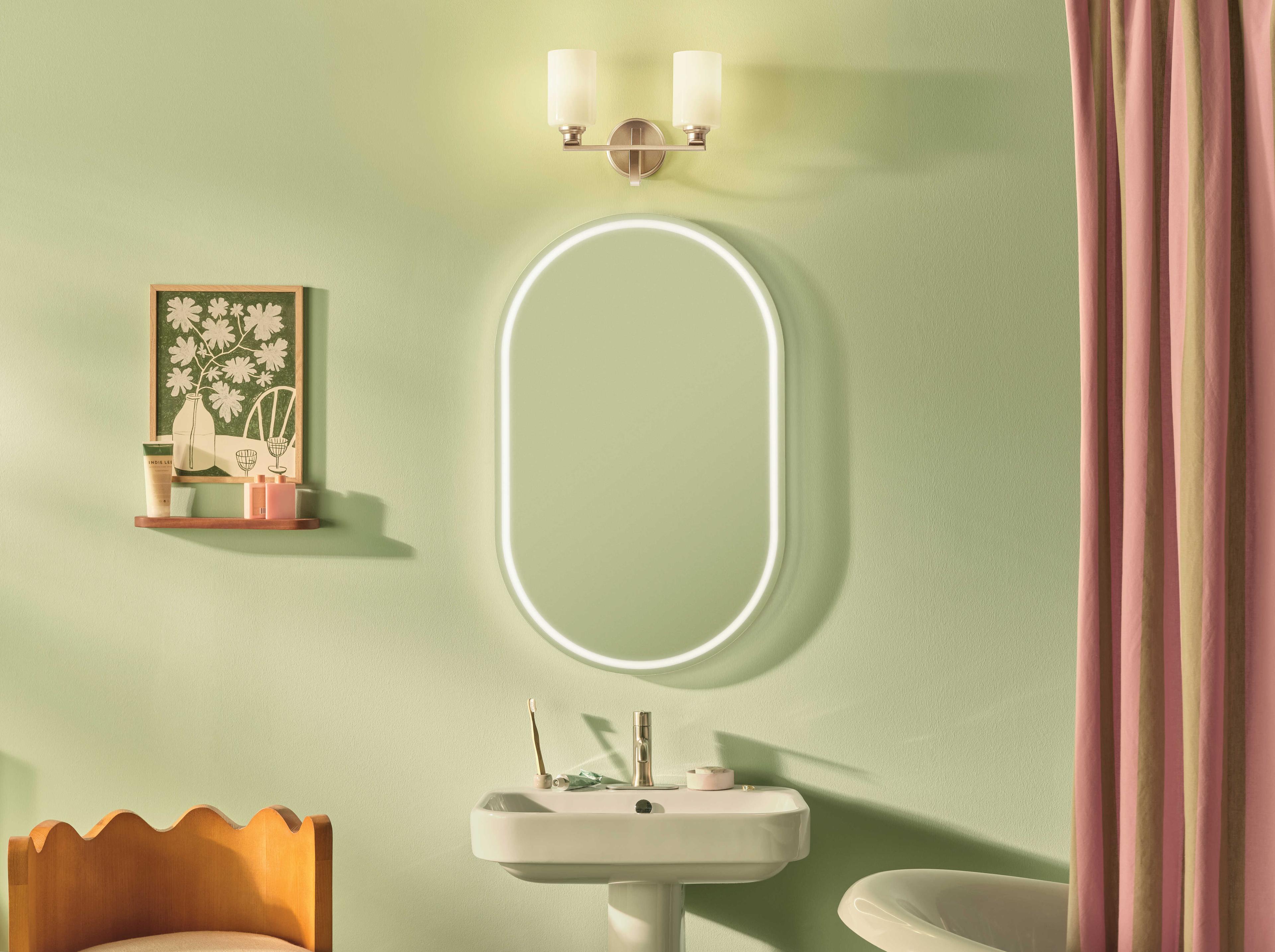 Kichler Gioe 2-Light Champagne Bronze Vanity Light