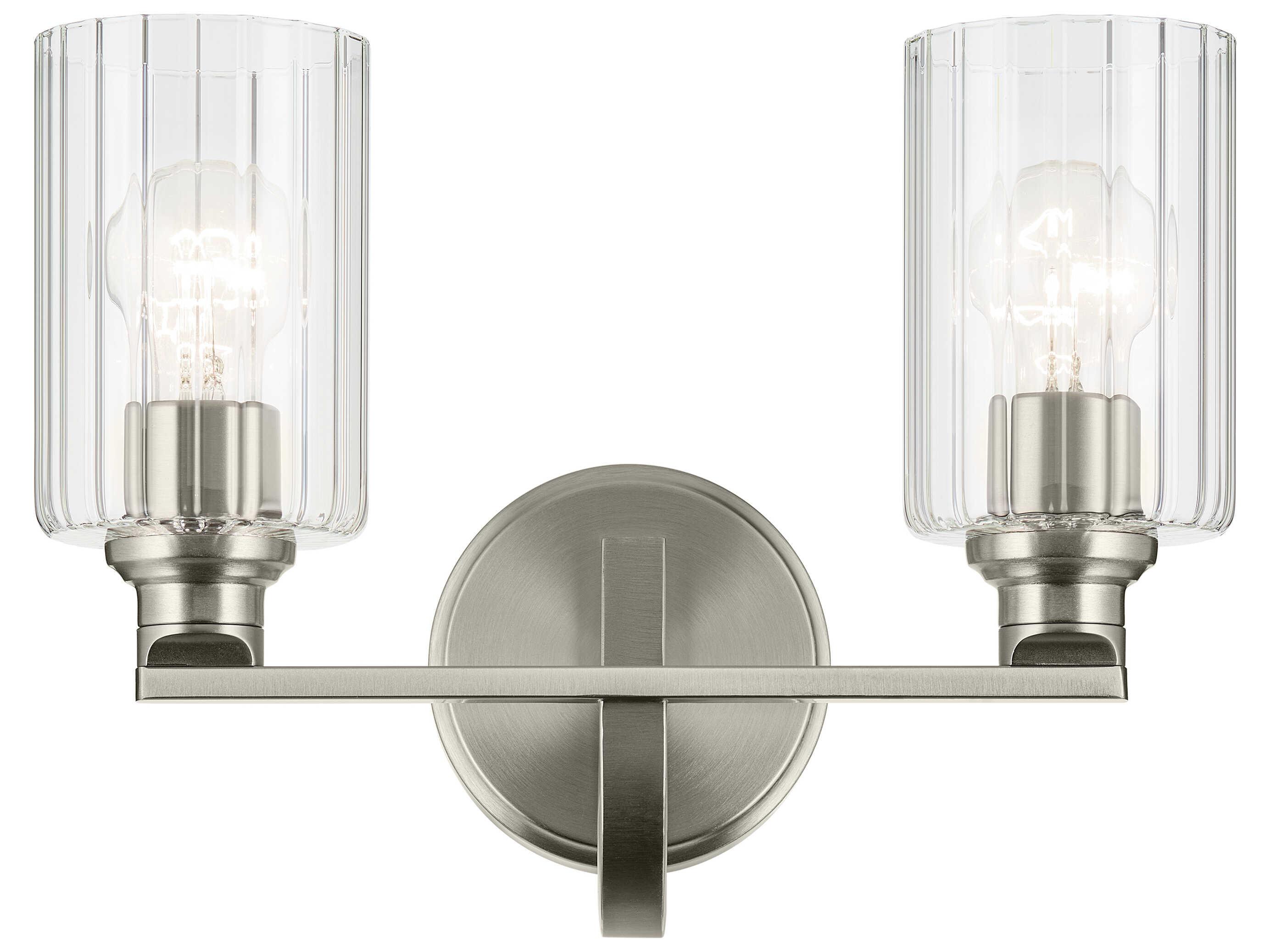 Kichler Gioe 2-Light Brushed Nickel Vanity Light