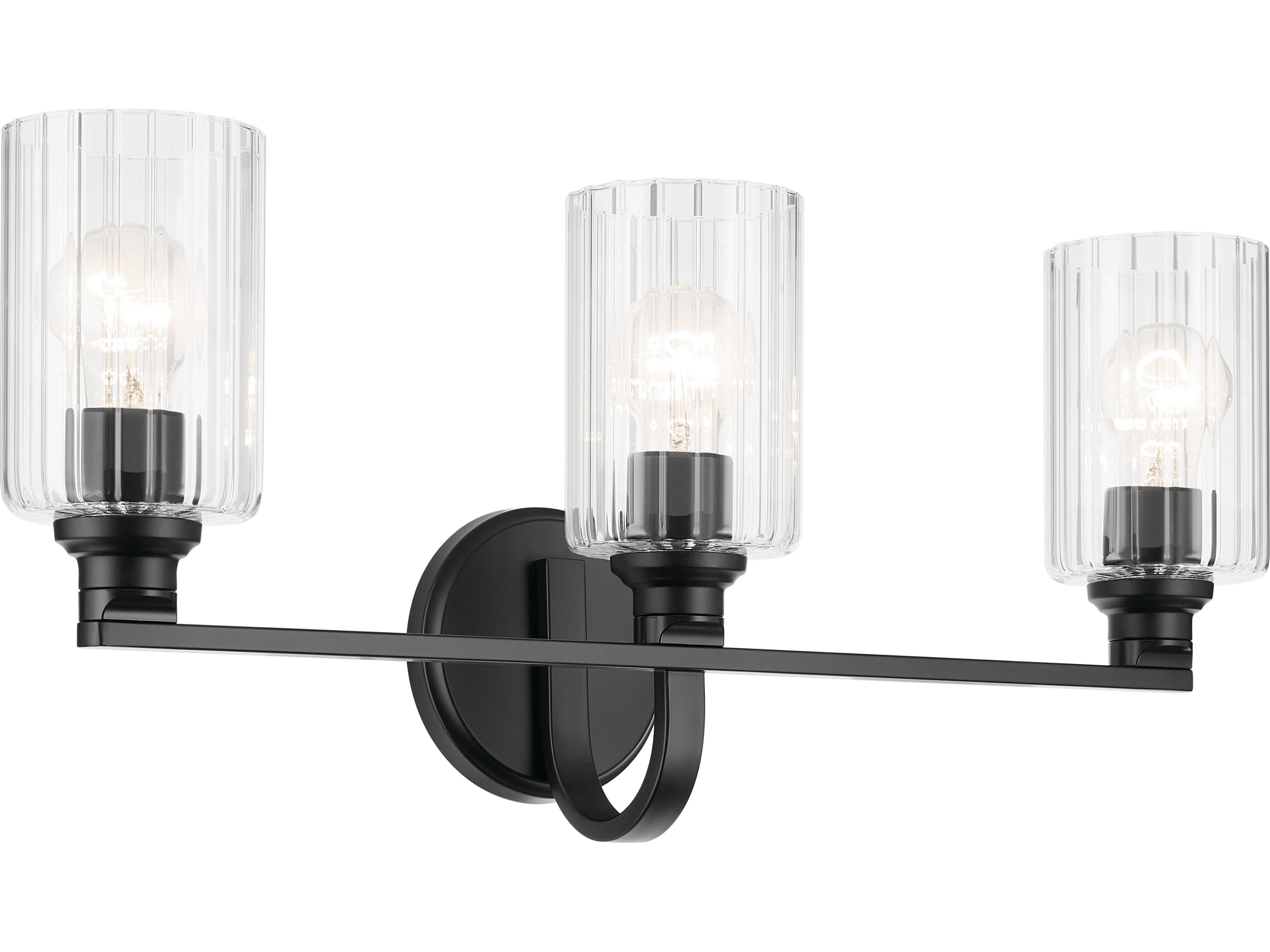 Kichler Gioe 3-Light Black Vanity Light