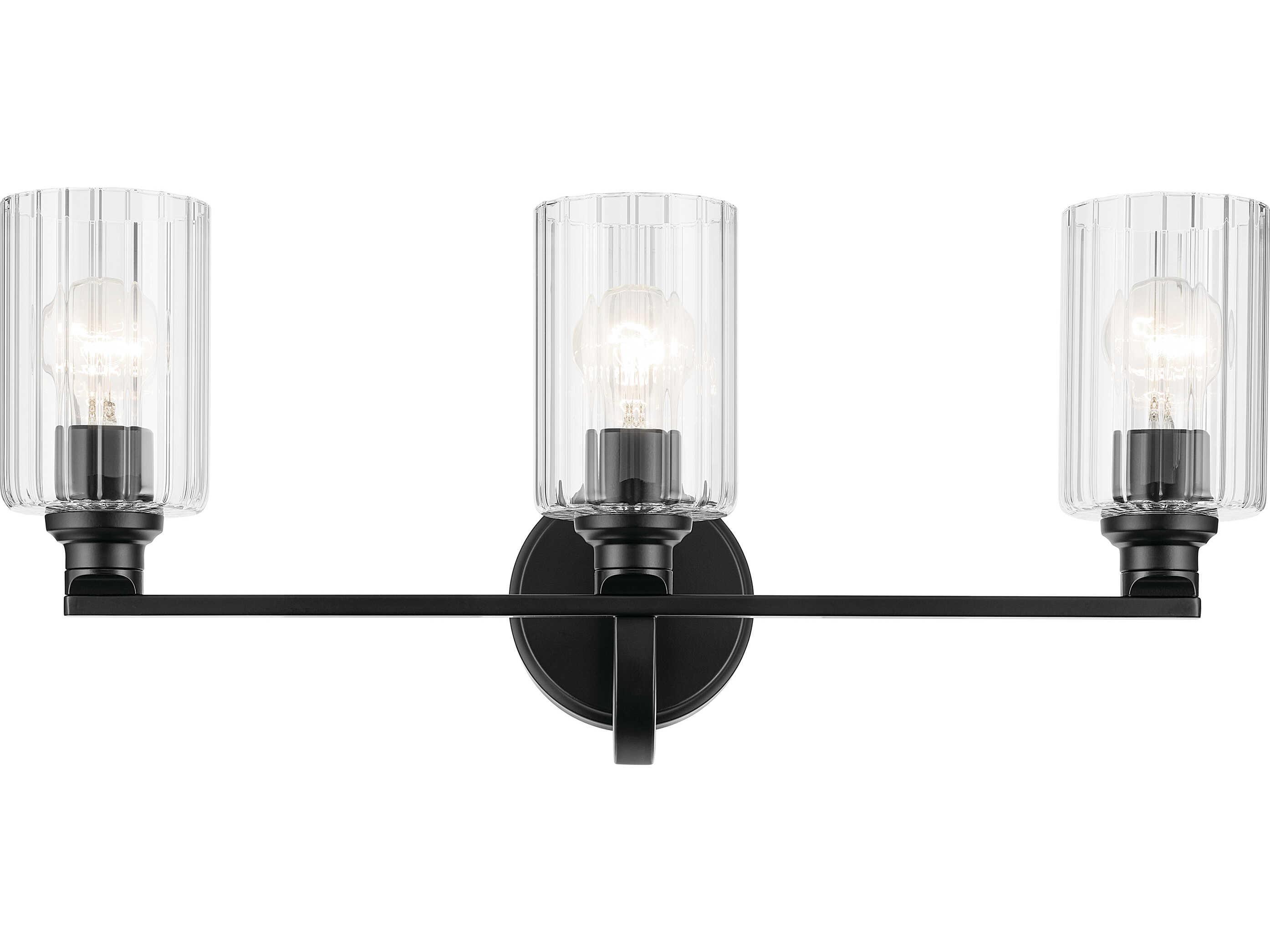 Kichler Gioe 3-Light Black Vanity Light