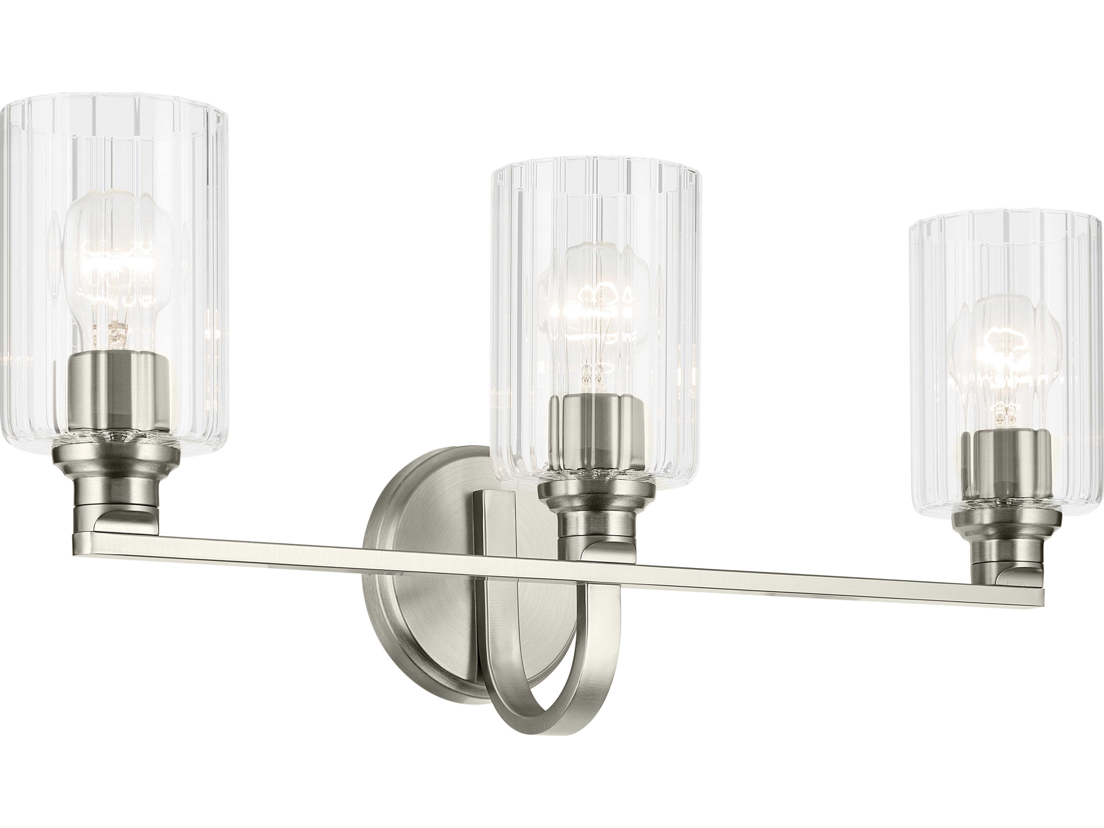 Kichler Gioe 3-Light Brushed Nickel Vanity Light