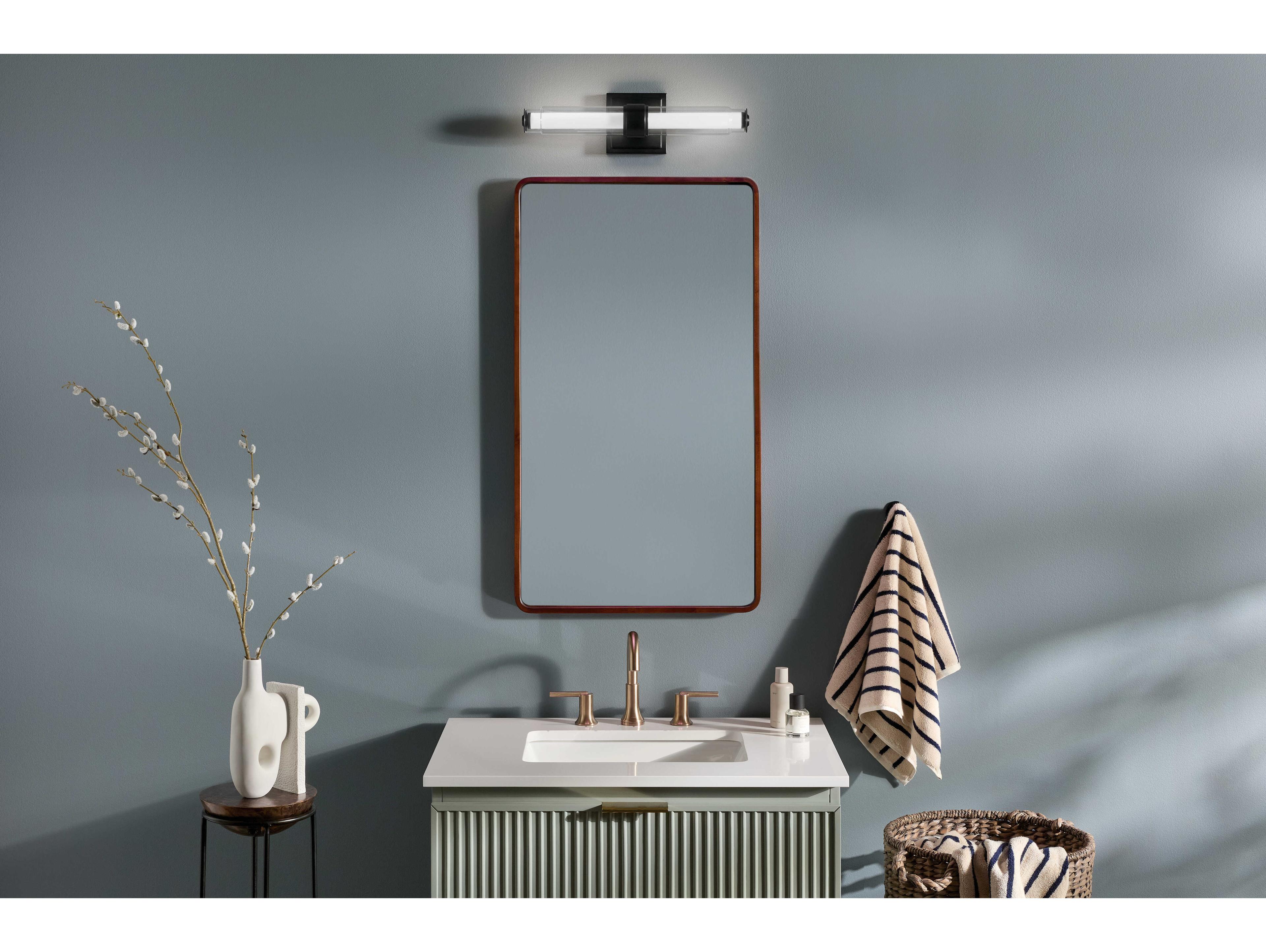 Kichler Laurene 1-Light Black Vanity Light