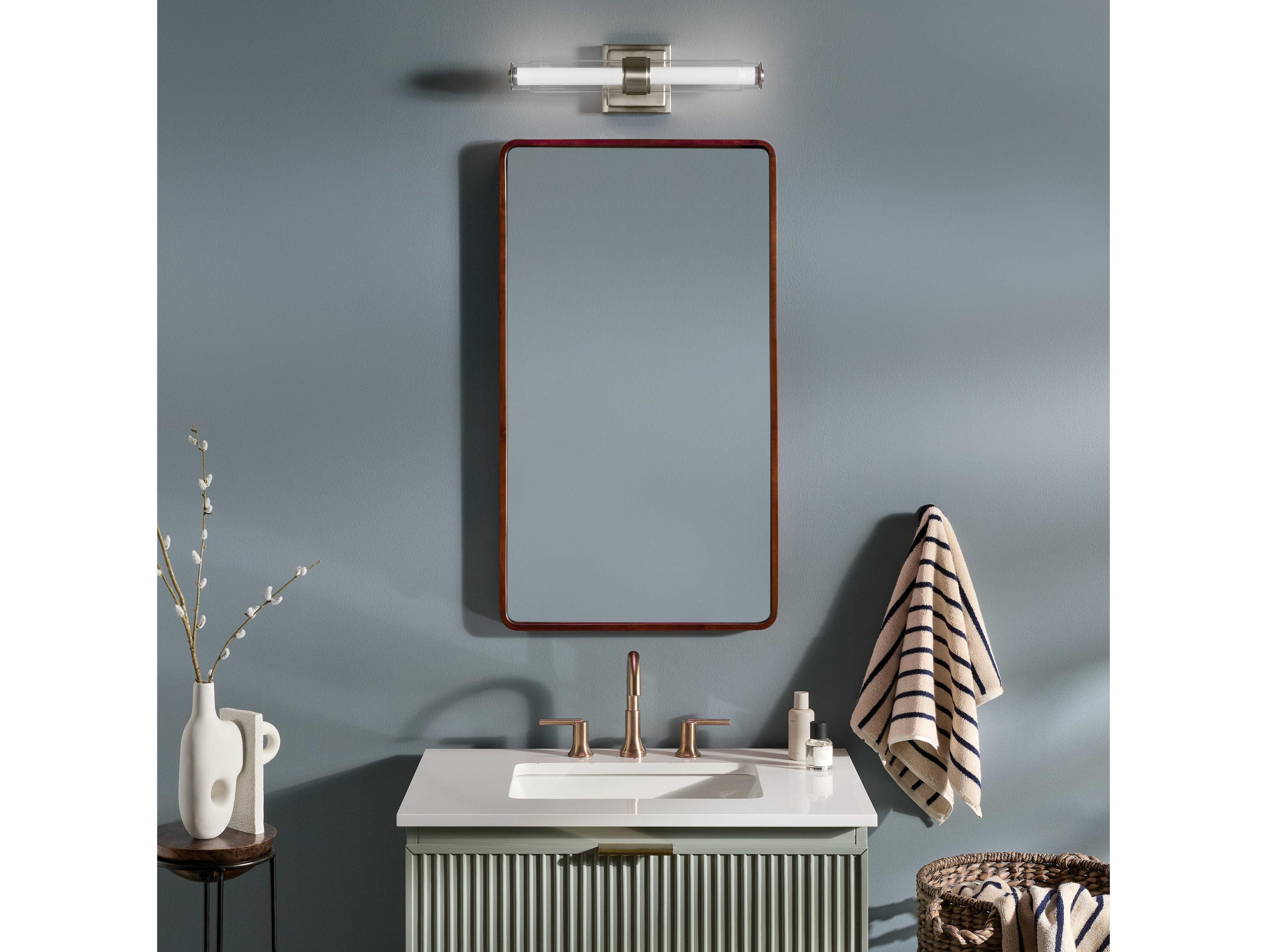 Kichler Laurene 1-Light Brushed Nickel Vanity Light