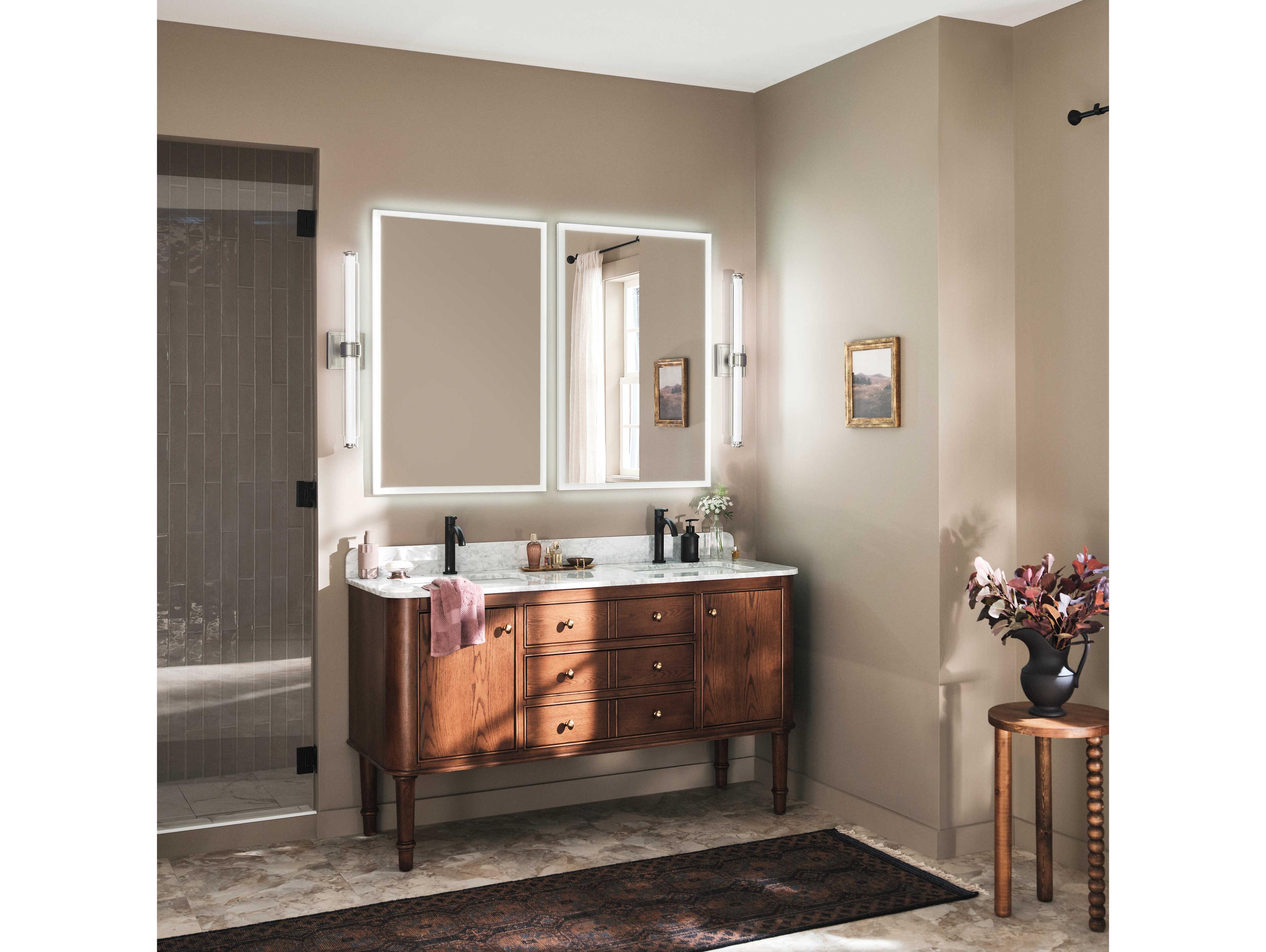 Kichler Laurene 1-Light Brushed Nickel Vanity Light