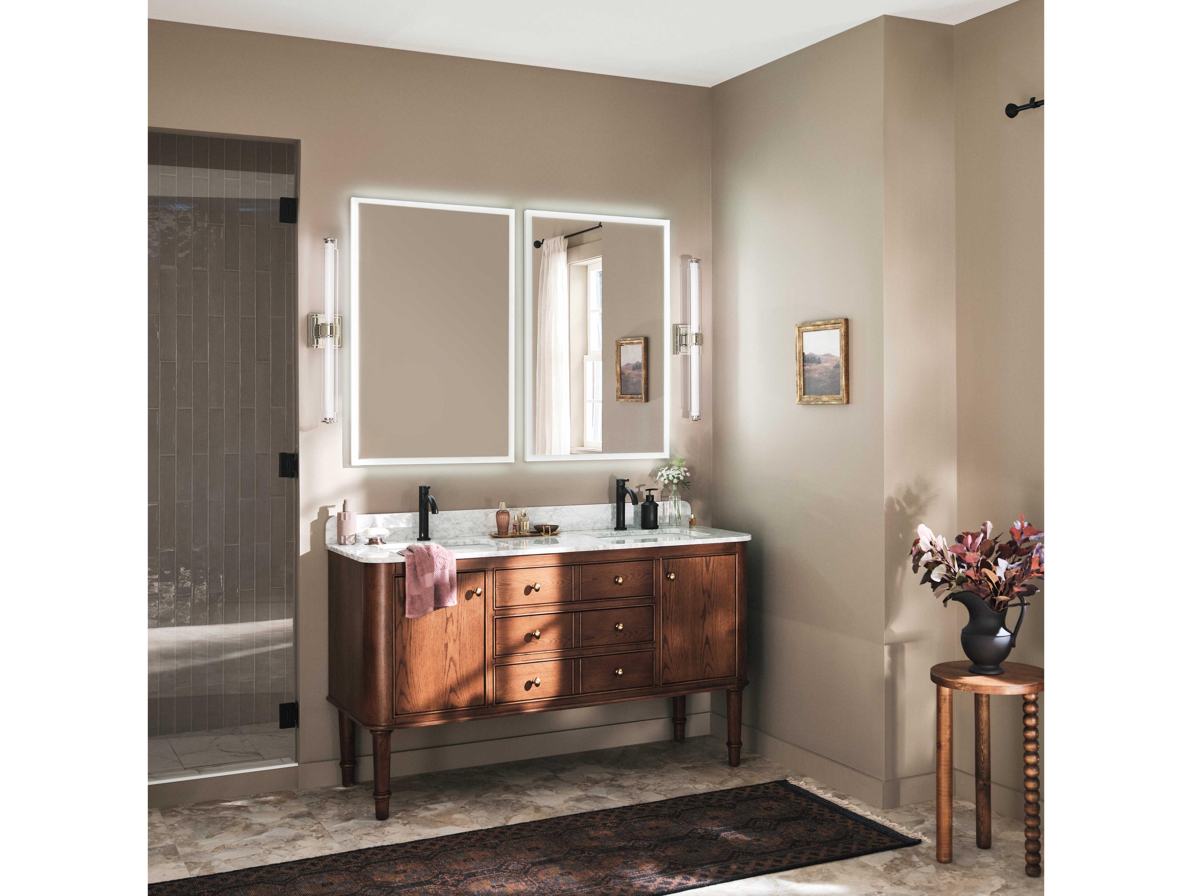 Kichler Laurene 1-Light Polished Nickel Vanity Light