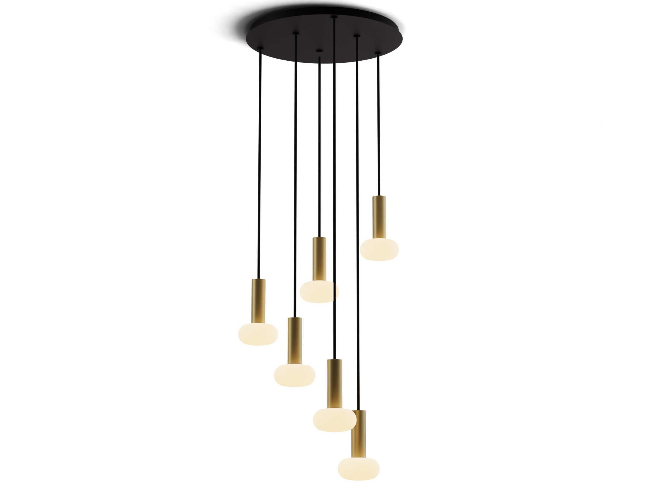 Koncept Combi Brass Cylinder Pendant