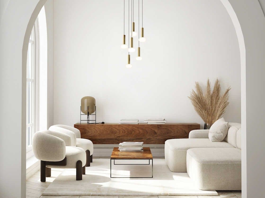 Koncept Combi Brass Cylinder Pendant