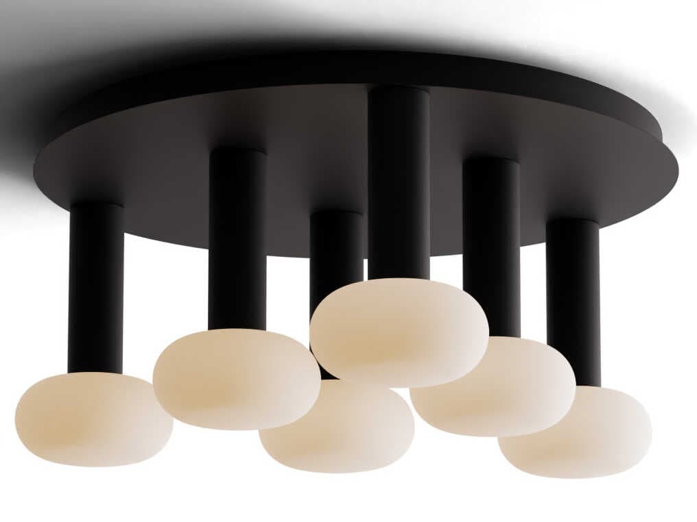 Koncept Combi Matte Black Cylinder Pendant