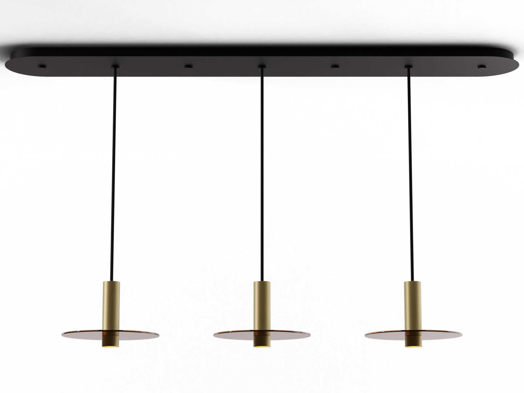 Koncept Combi Brass Linear Island Pendant