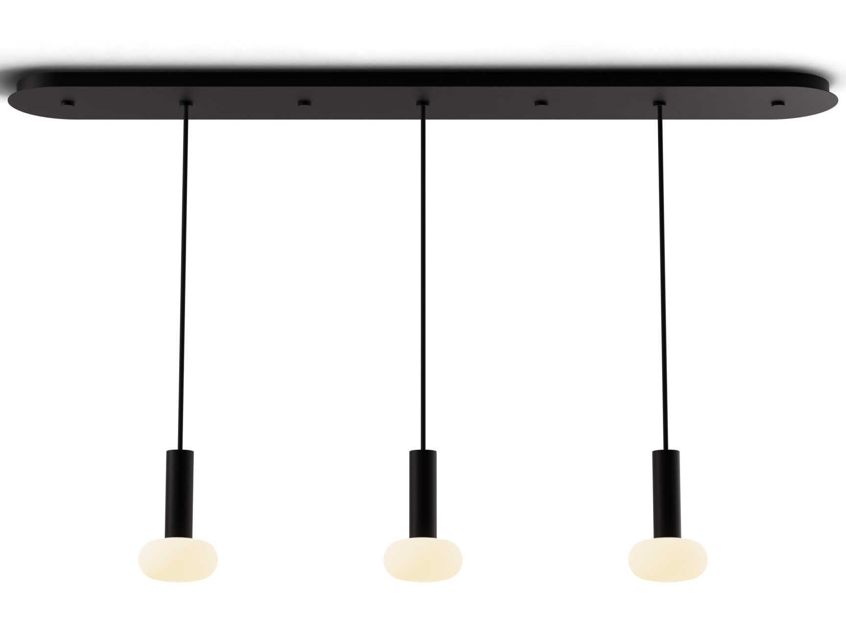 Koncept Combi Matte Black Linear Island Pendant