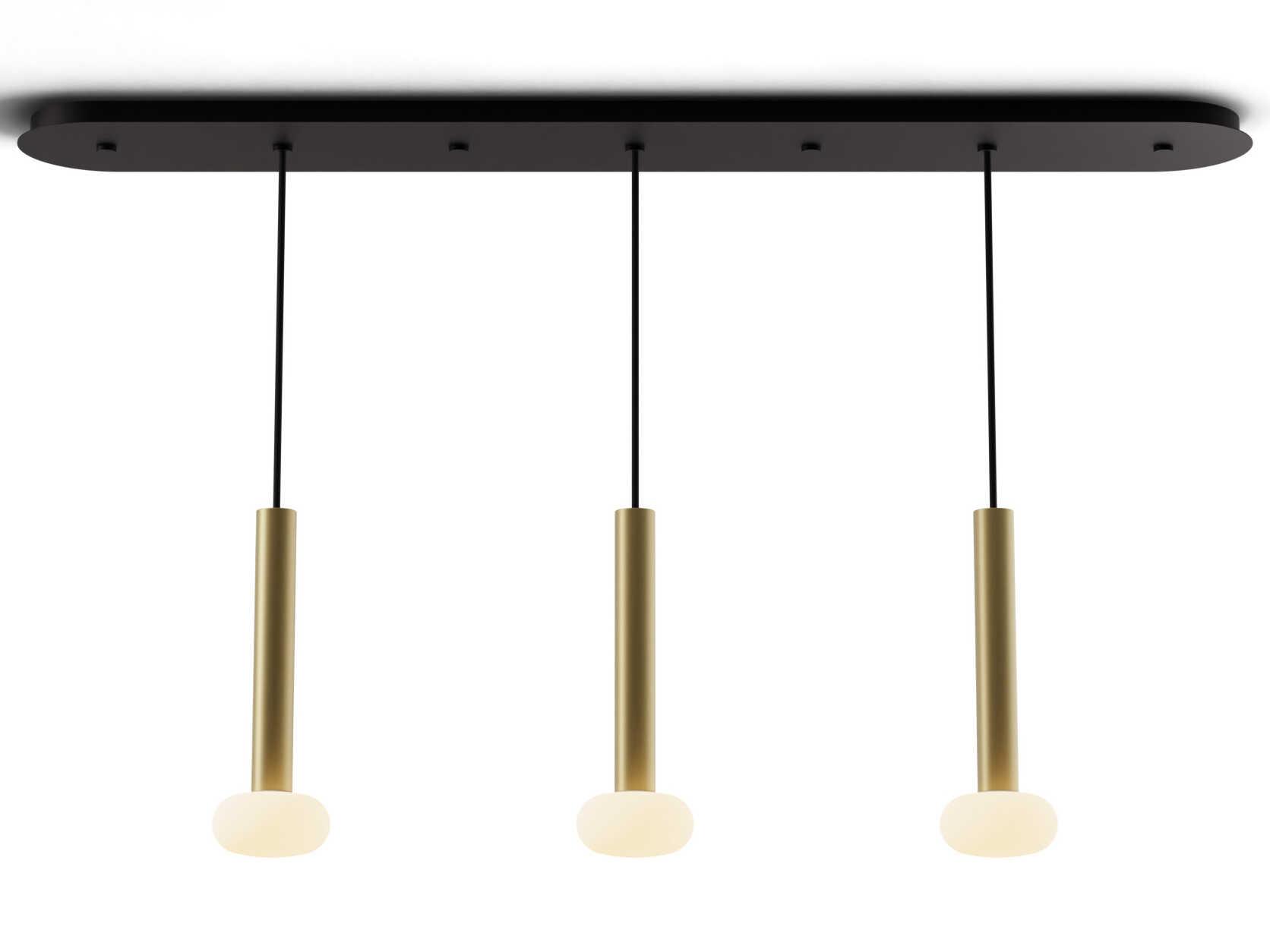 Koncept Combi Brass Linear Island Pendant