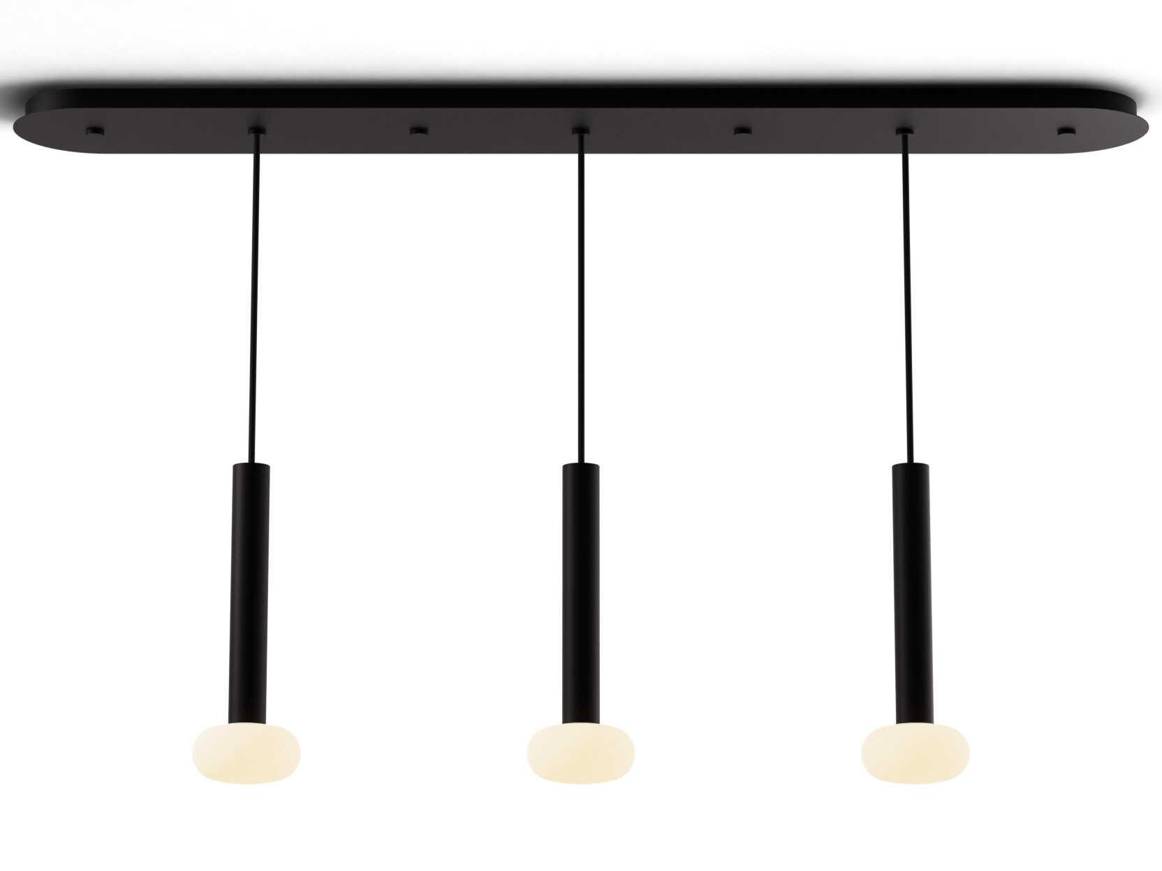 Koncept Combi Matte Black Linear Island Pendant