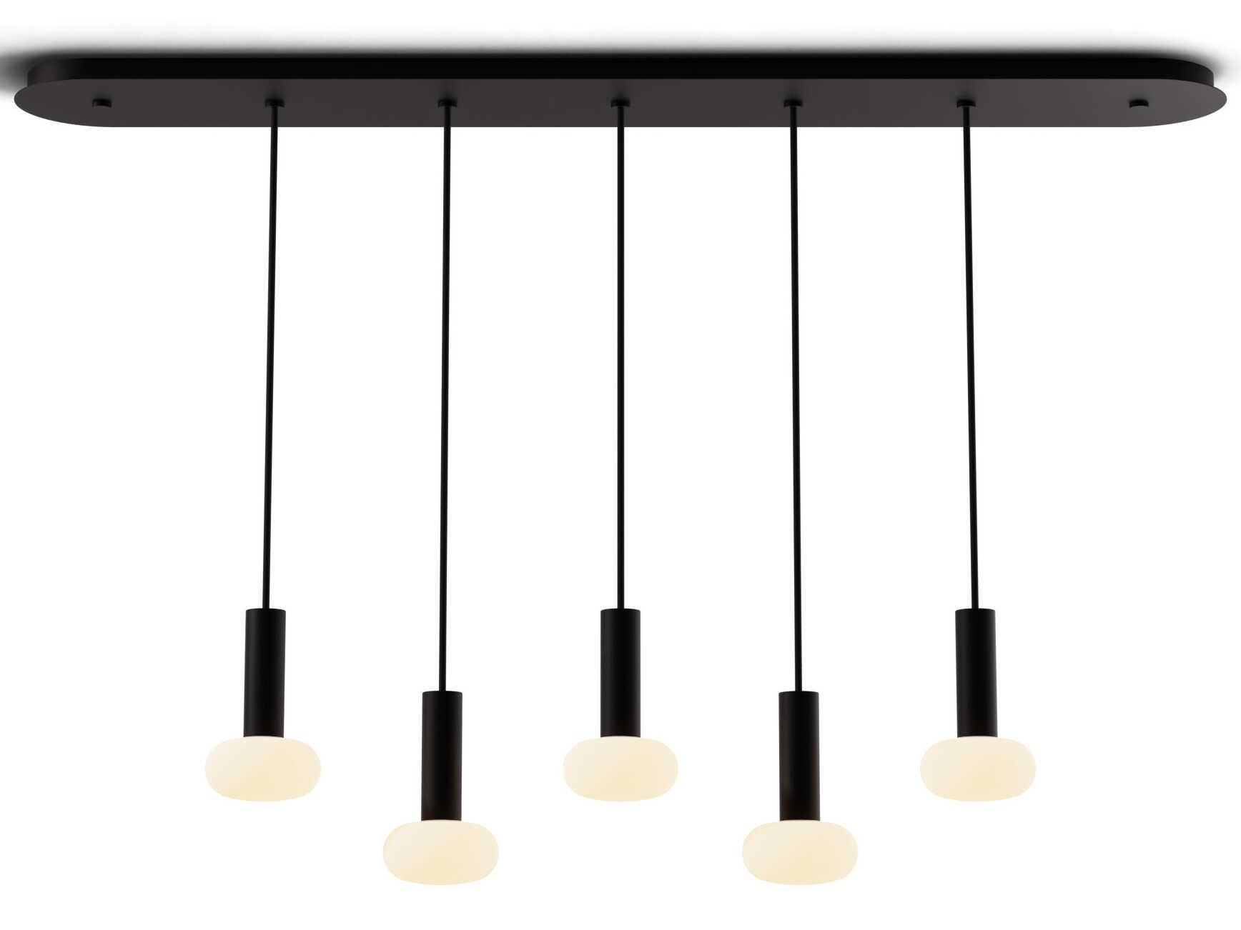 Koncept Combi Matte Black Linear Island Pendant