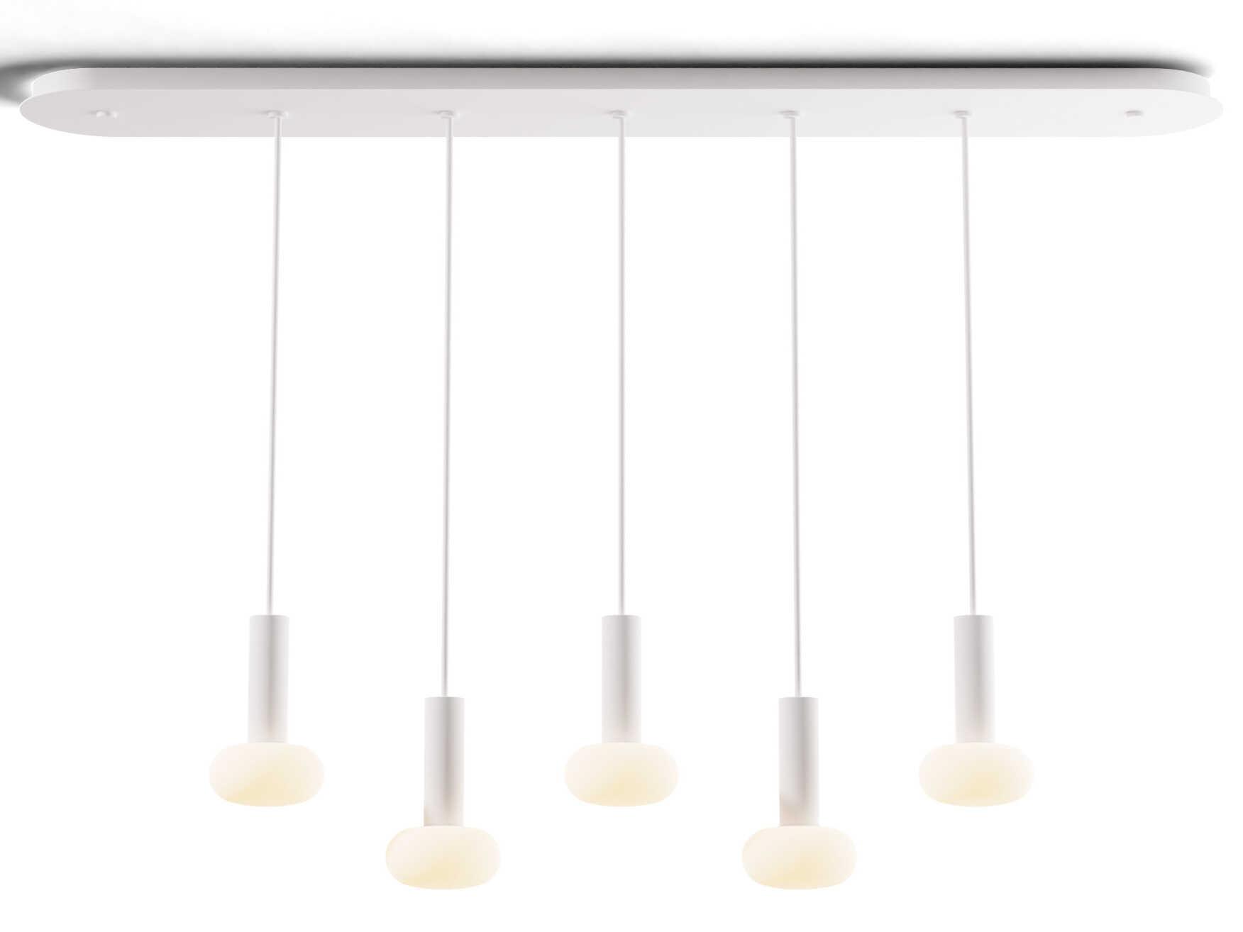 Koncept Combi Matte White Linear Island Pendant