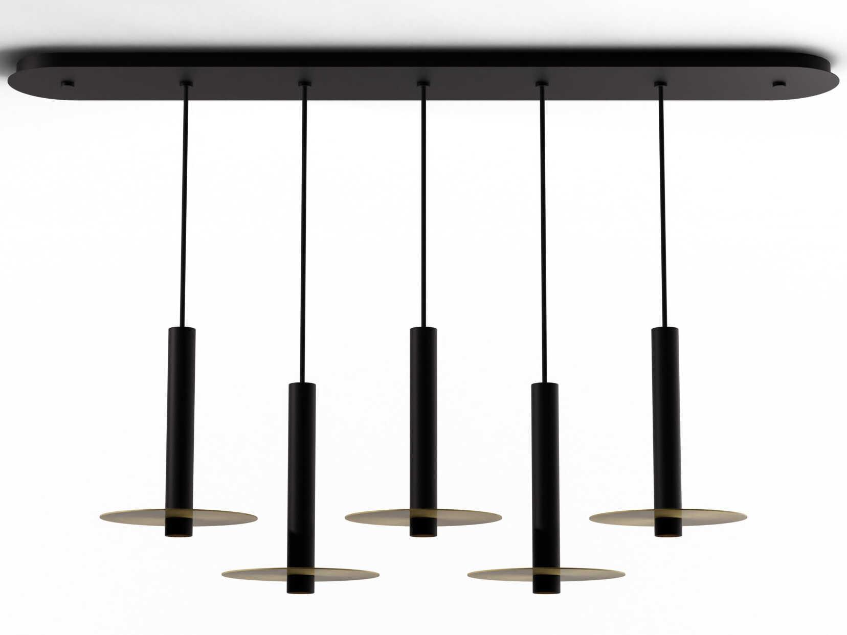 Koncept Combi Matte Black Linear Island Pendant
