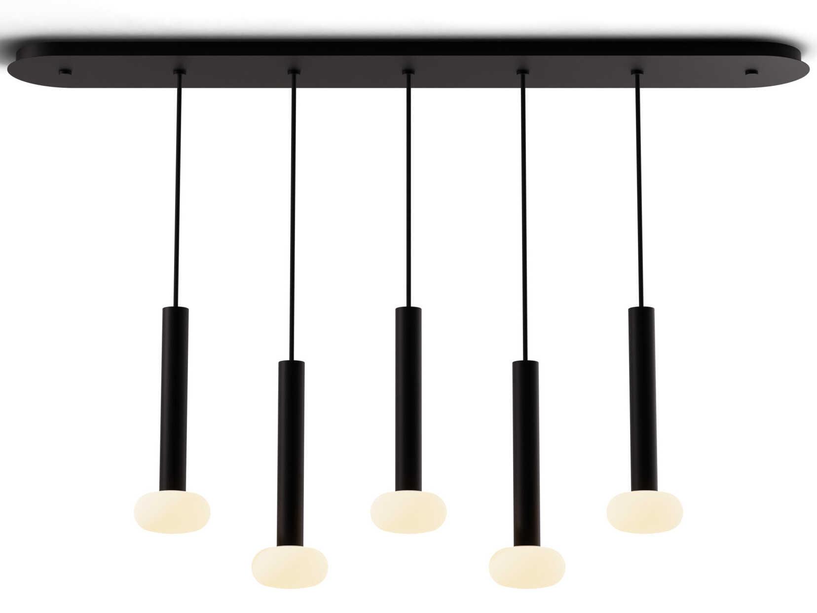 Koncept Combi Matte Black Linear Island Pendant