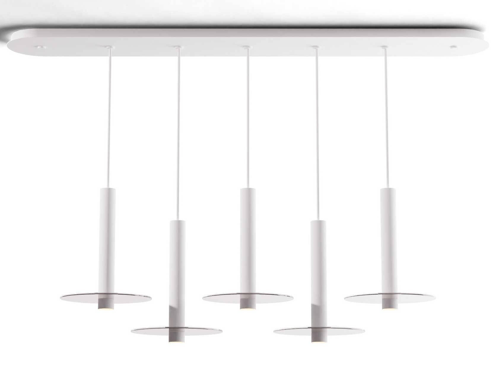Koncept Combi Matte White Linear Island Pendant
