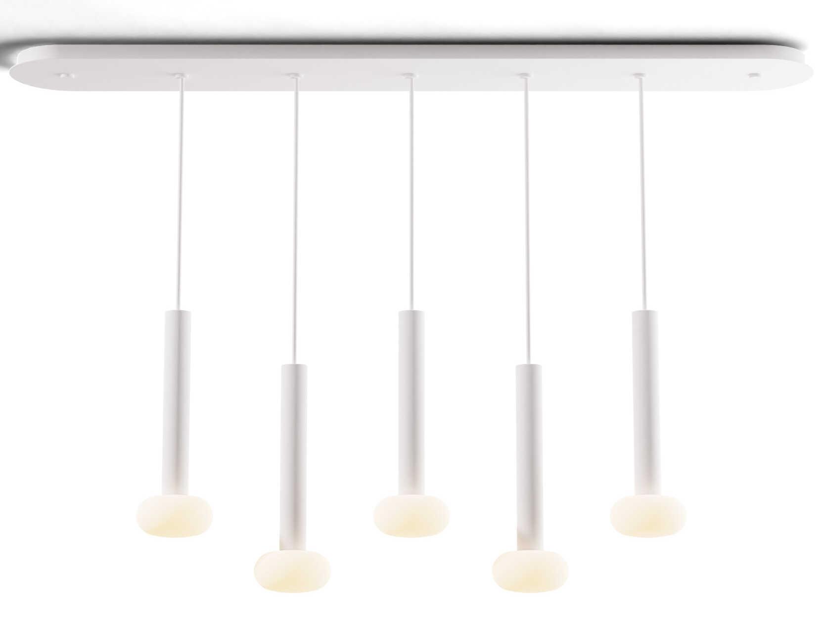 Koncept Combi Matte White Linear Island Pendant