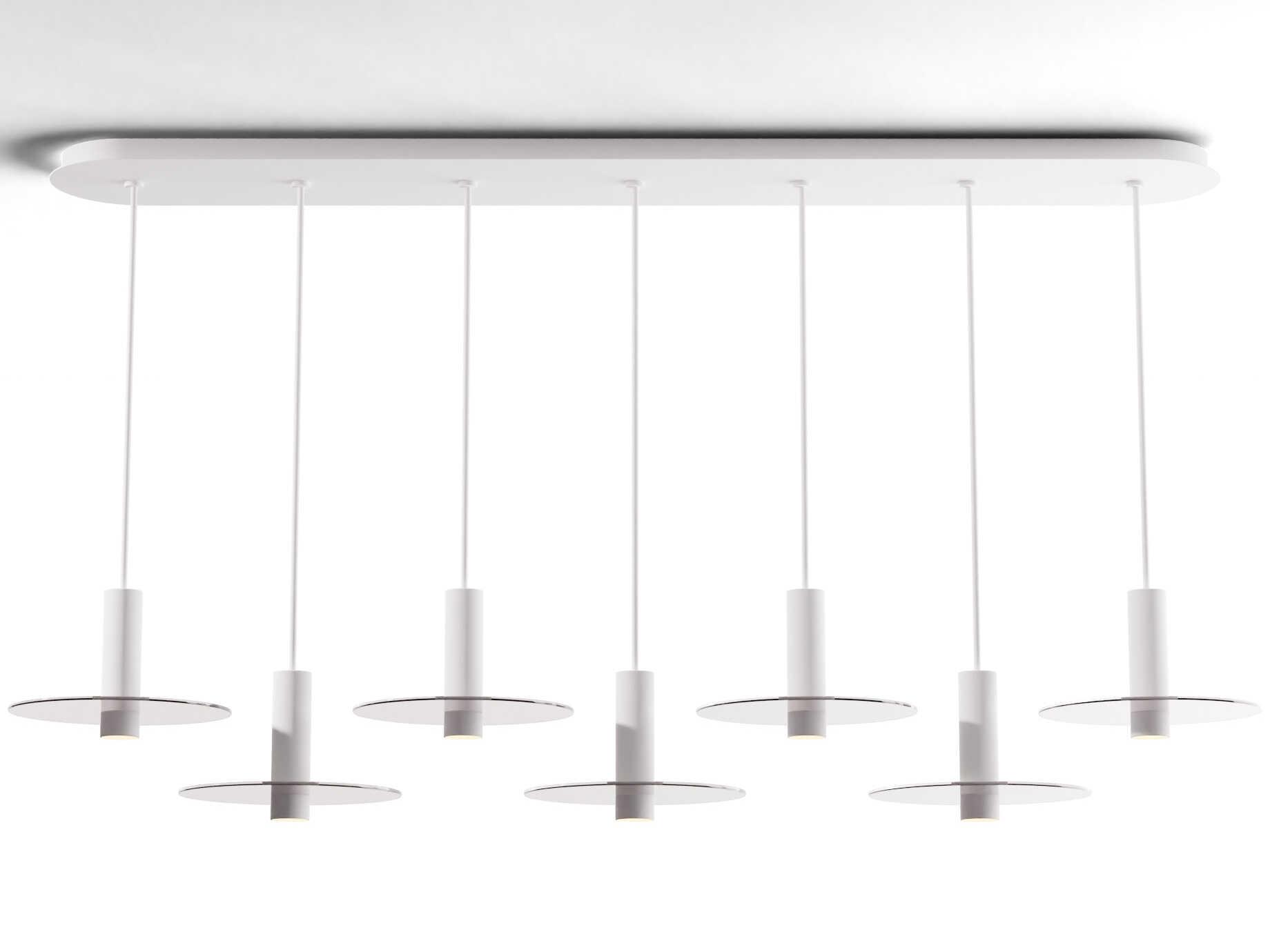 Koncept Combi Matte White Linear Island Pendant