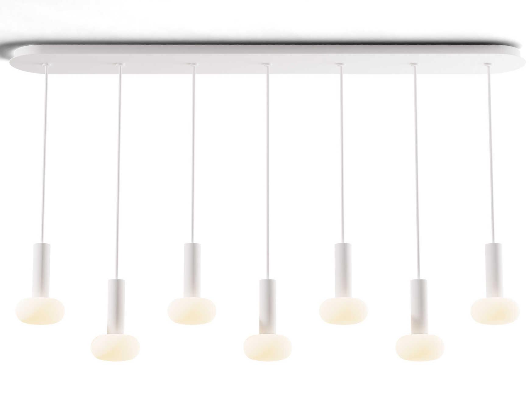 Koncept Combi Matte White Linear Island Pendant