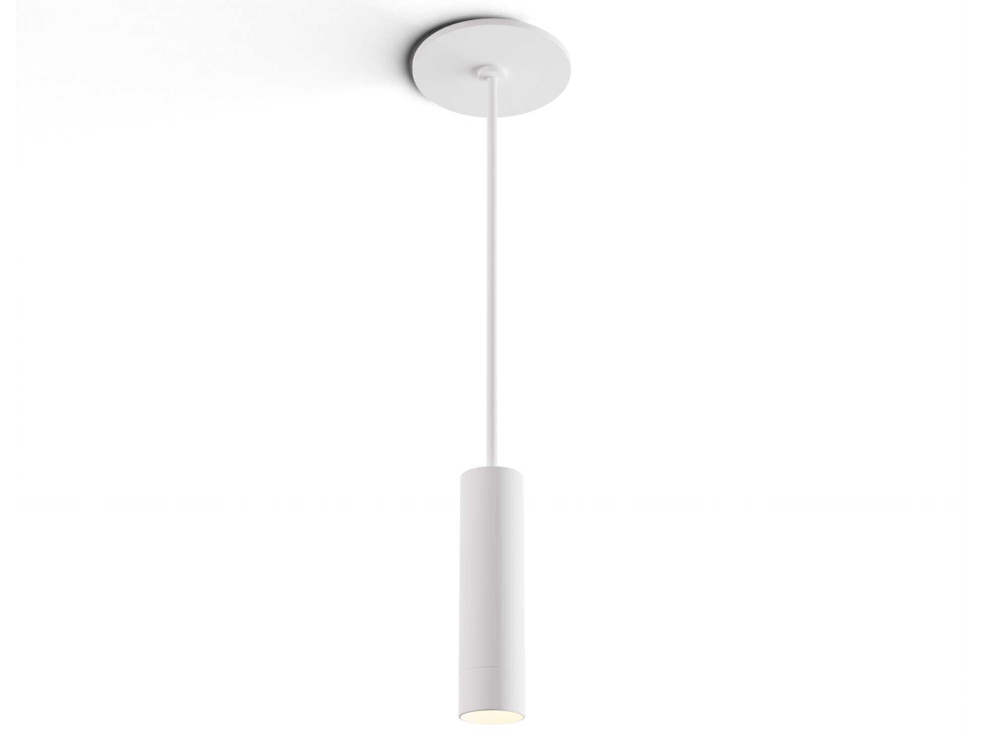 Koncept Combi Matte White Cylinder Mini Pendant