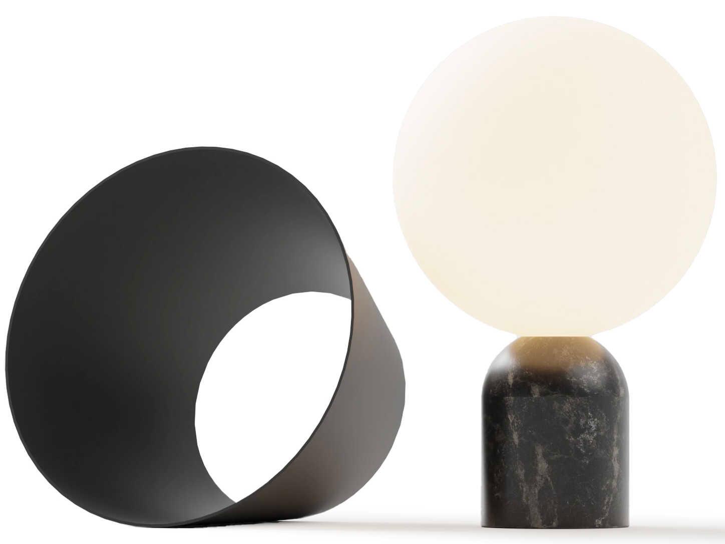 Koncept Dude Marquina Black Table Lamp