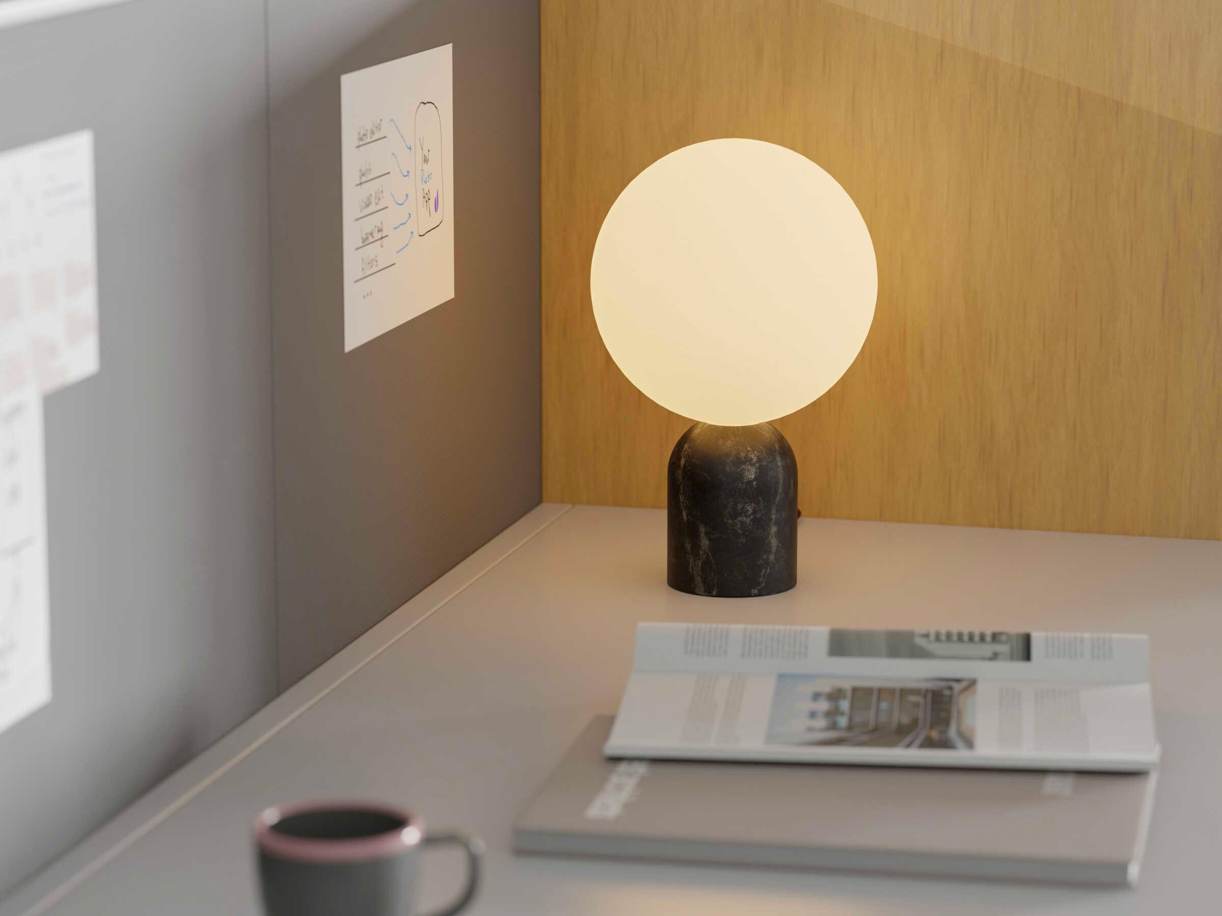 Koncept Dude Marquina Black Table Lamp