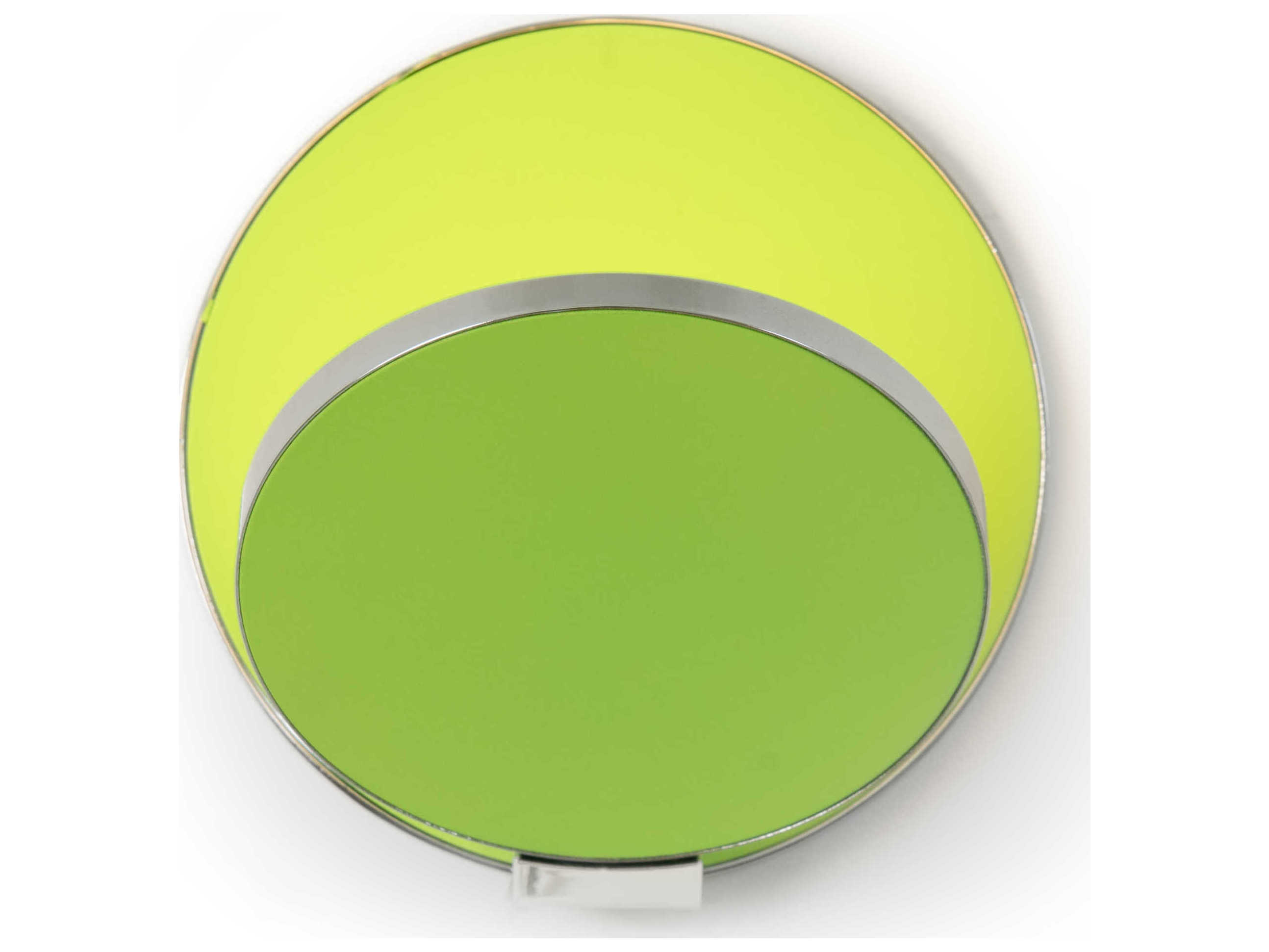 Koncept Gravy Chrome Body Matte Green Face Plates LED Wall Sconce