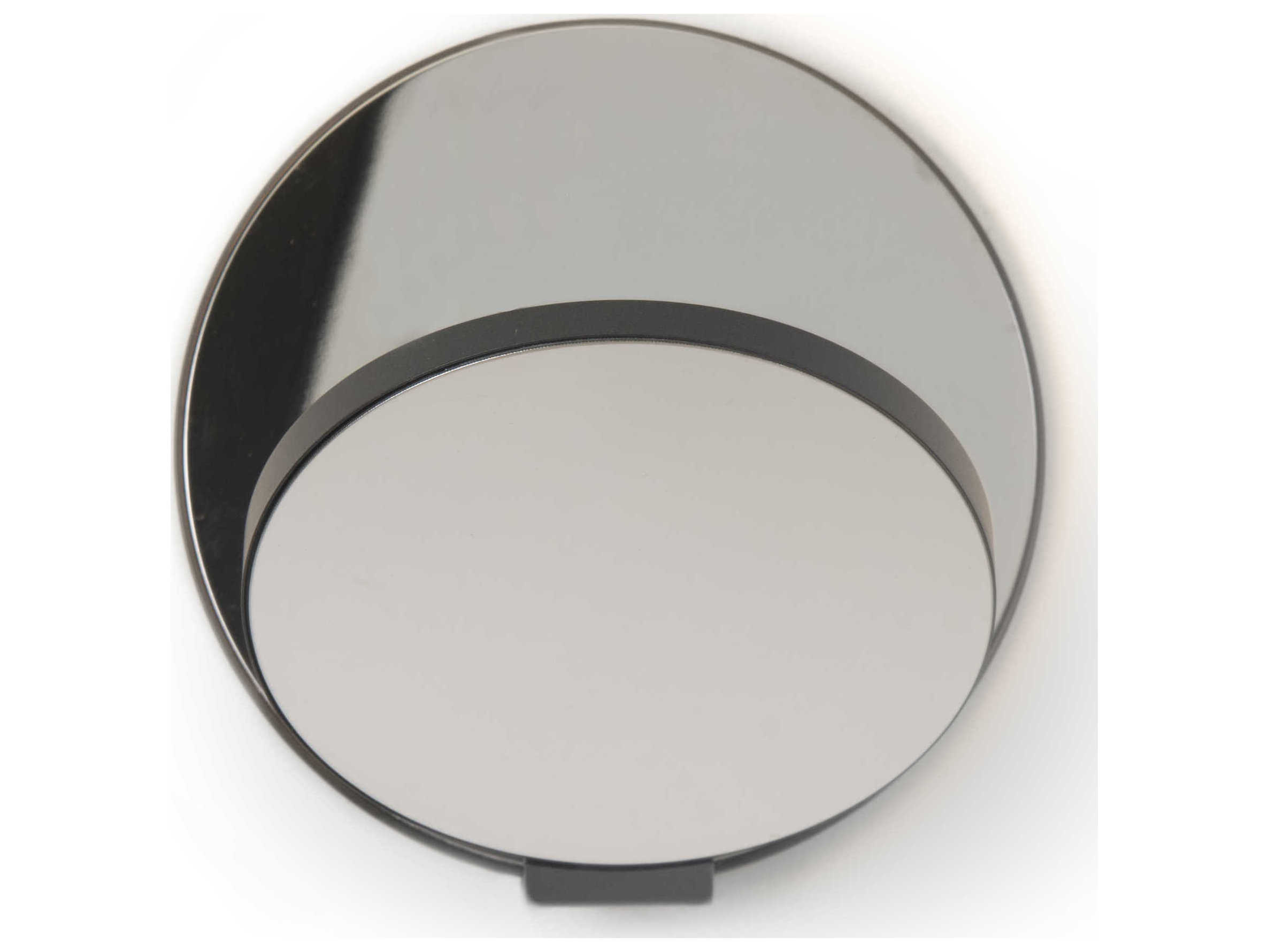 Koncept Gravy Metallic Black Body Chrome Face Plates LED Wall Sconce