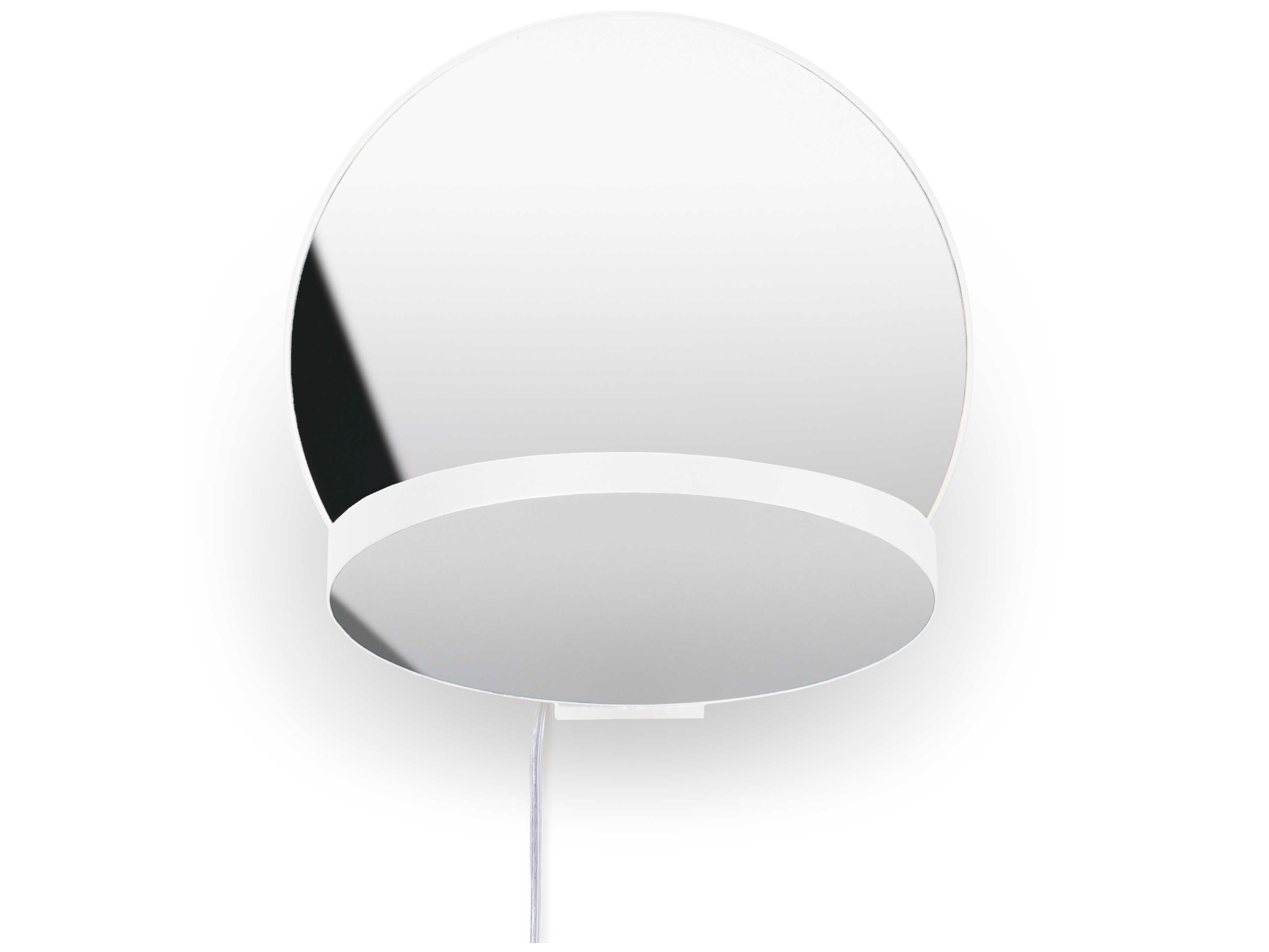 Koncept Gravy Matte White Chrome Wall Sconce