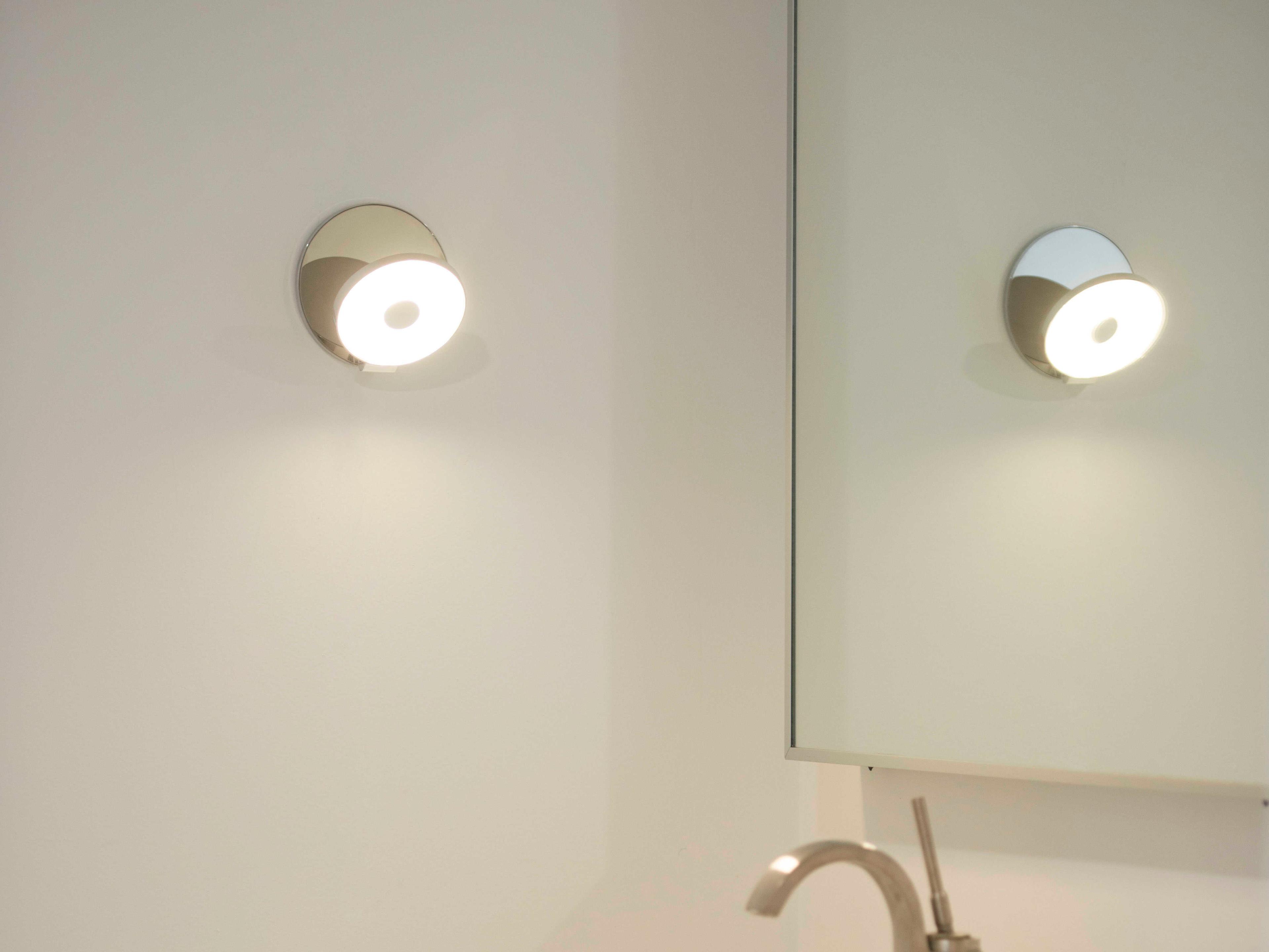 Koncept Gravy Matte White Chrome Wall Sconce