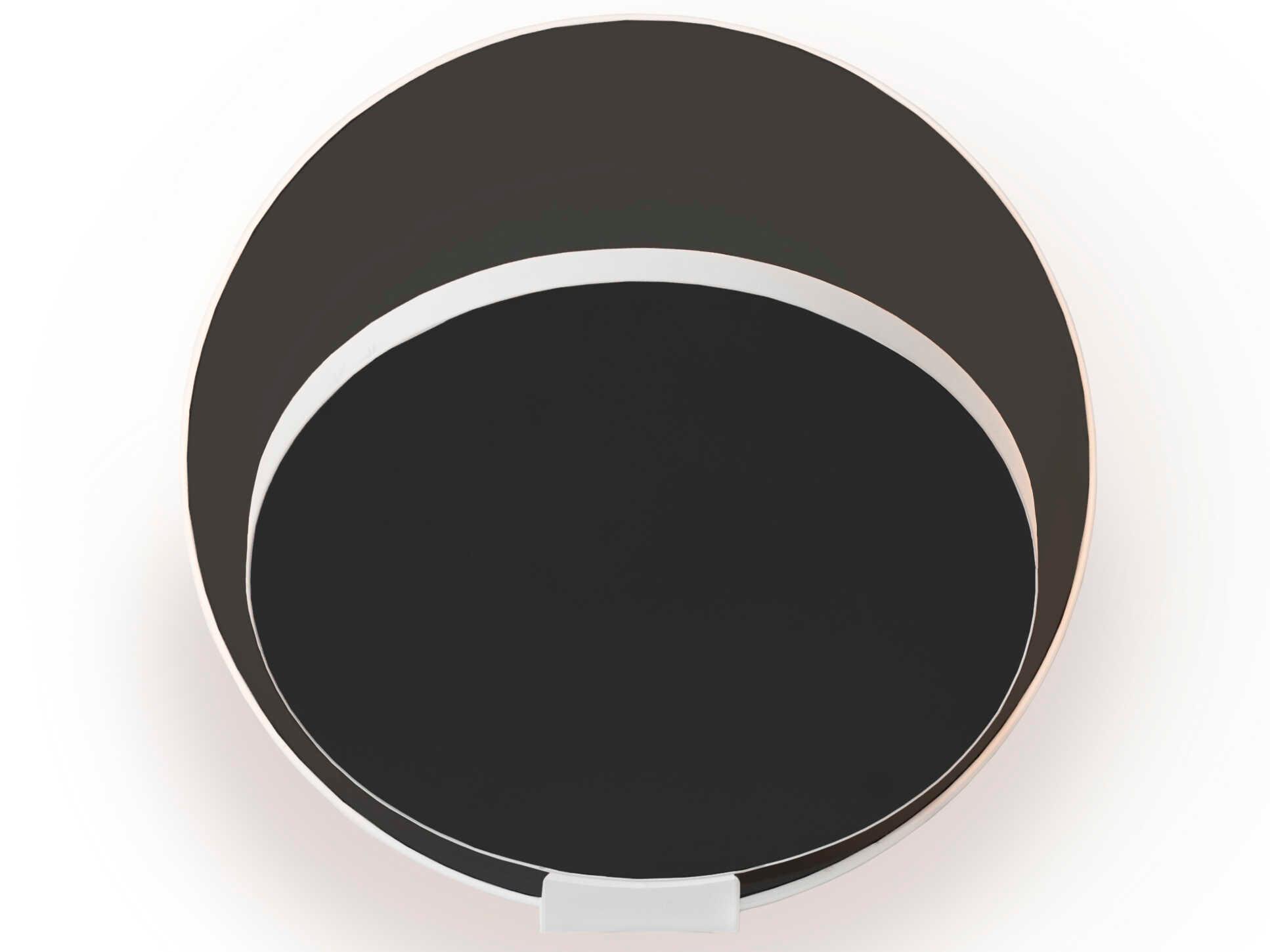 Koncept Gravy Matte White Metallic Black Wall Sconce