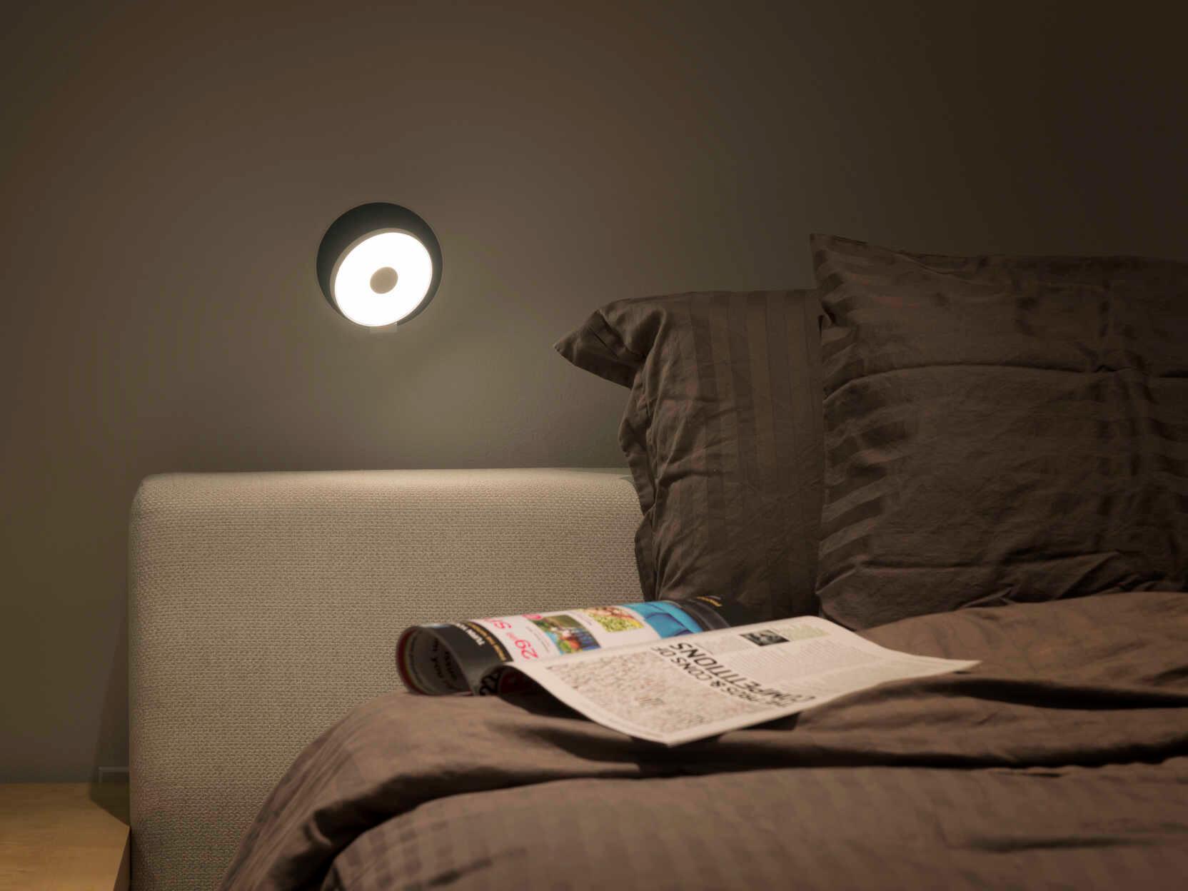 Koncept Gravy Matte White Metallic Black Wall Sconce