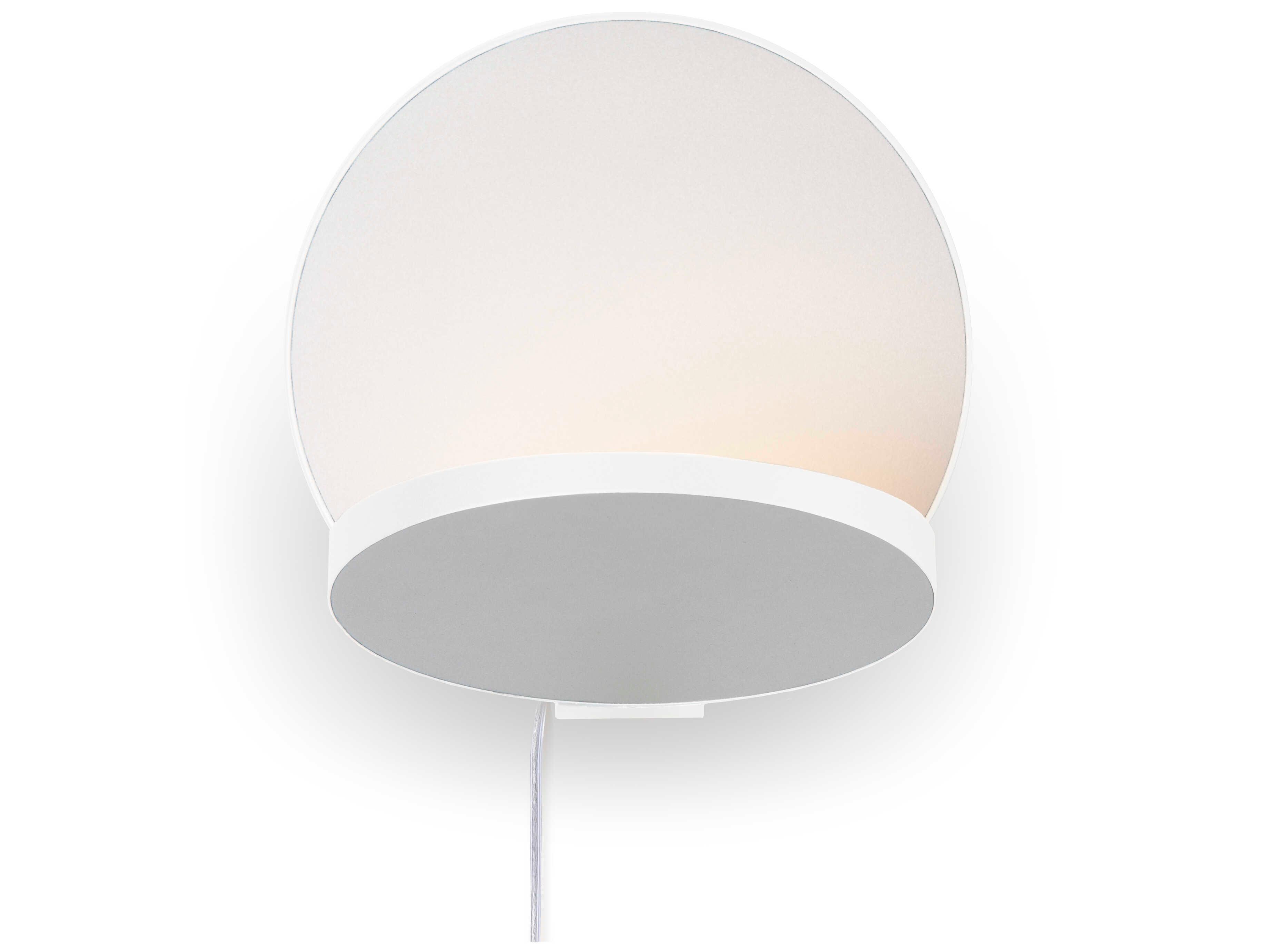 Koncept Gravy Matte White Silver Wall Sconce
