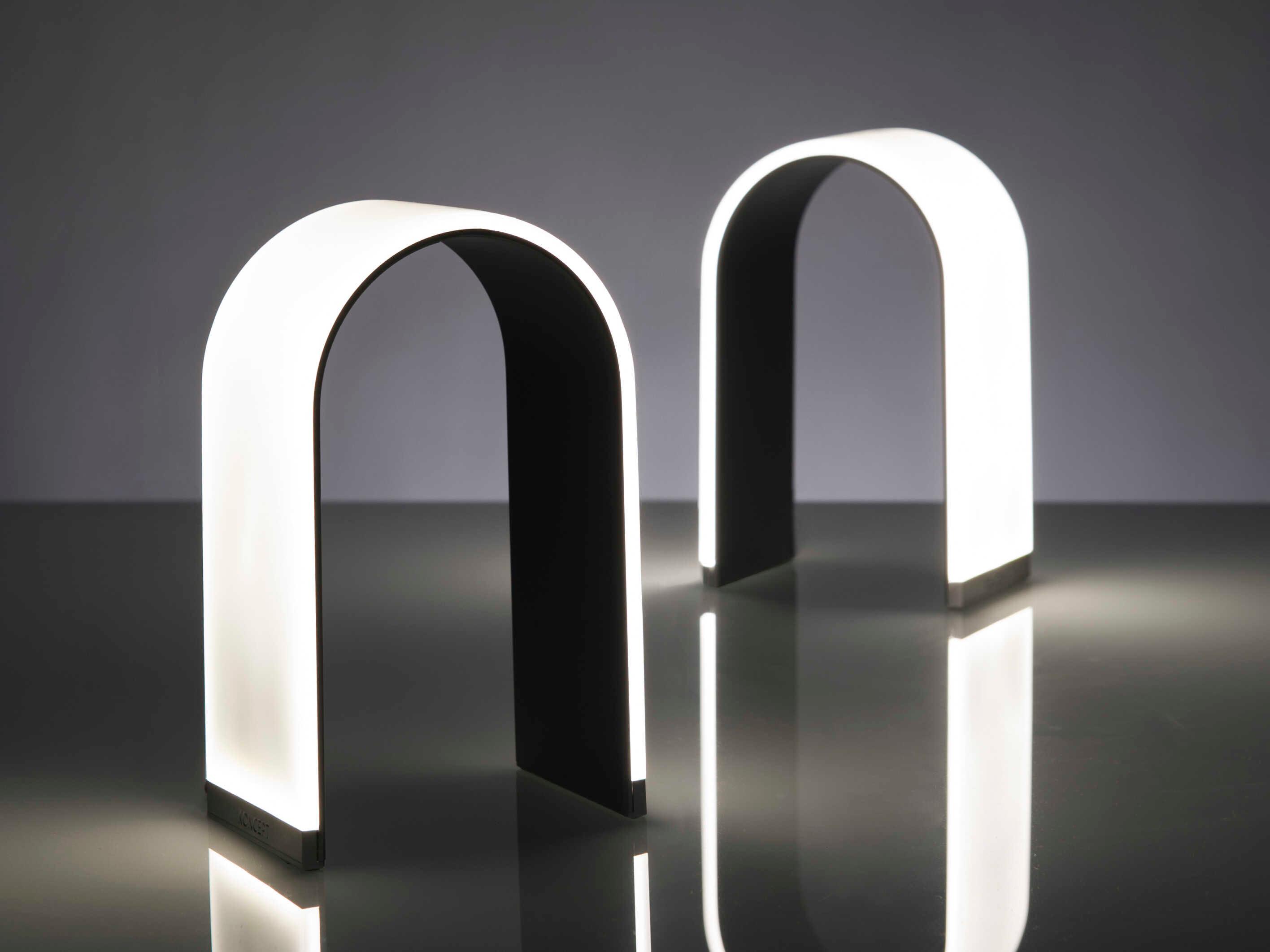 Koncept Mr N LED Metallic Black Table Lamp