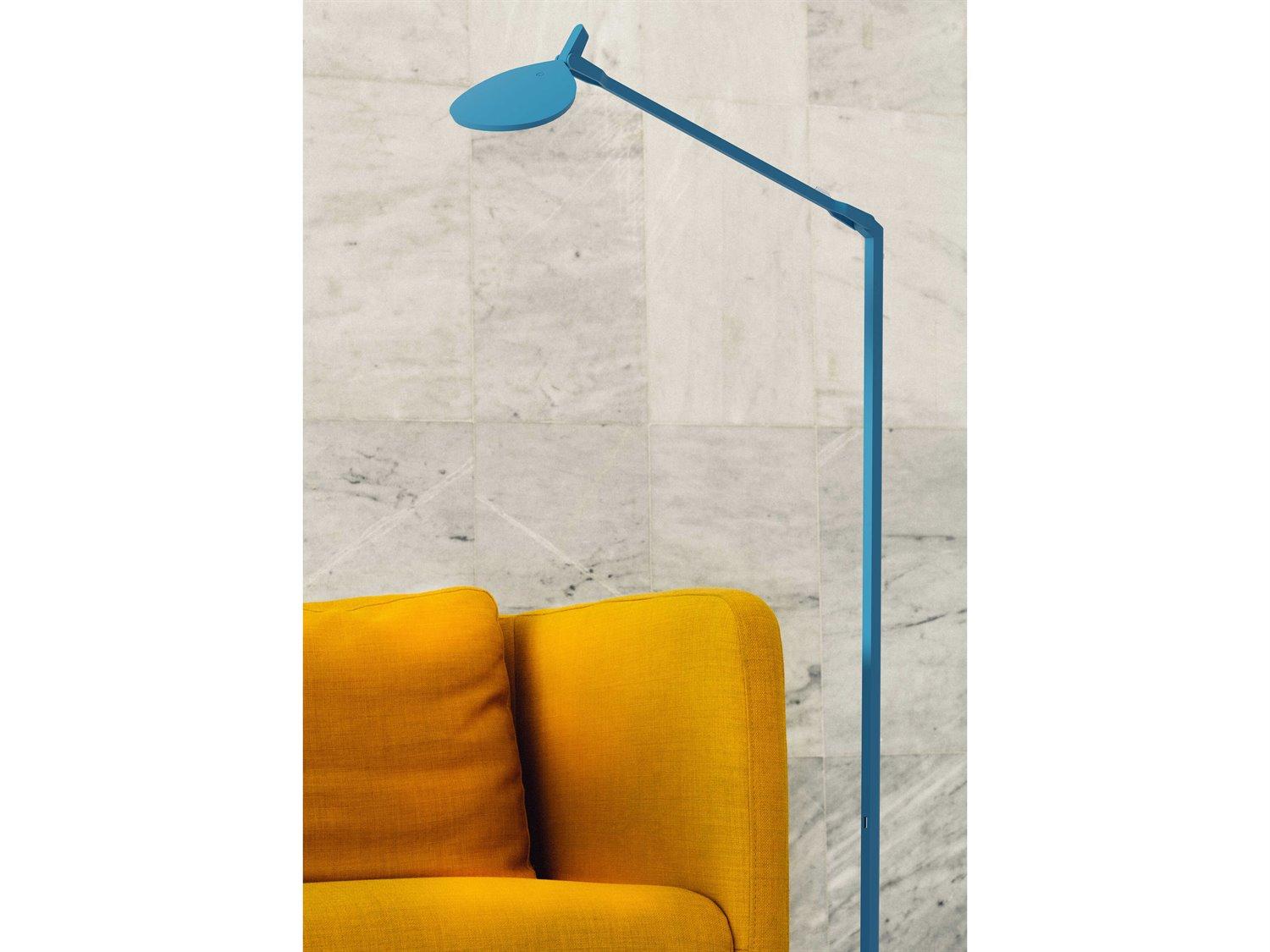 Koncept Splitty LED Matte Pacific Blue Floor Lamp