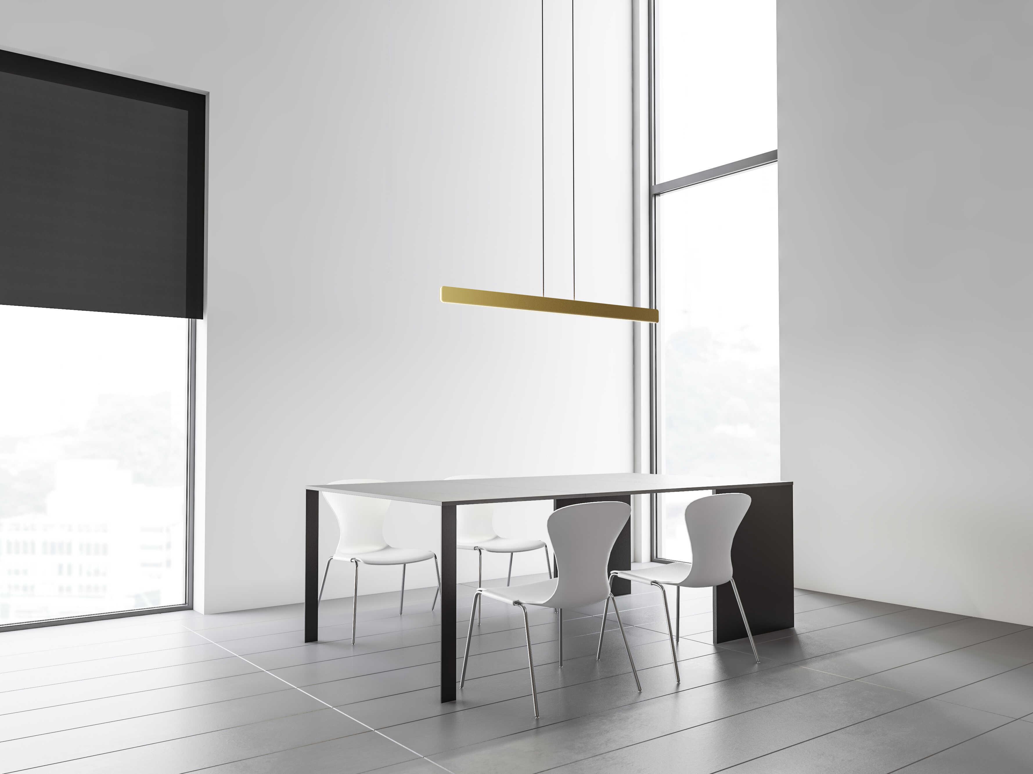 Koncept Sub Gold LED Linear Island Pendant