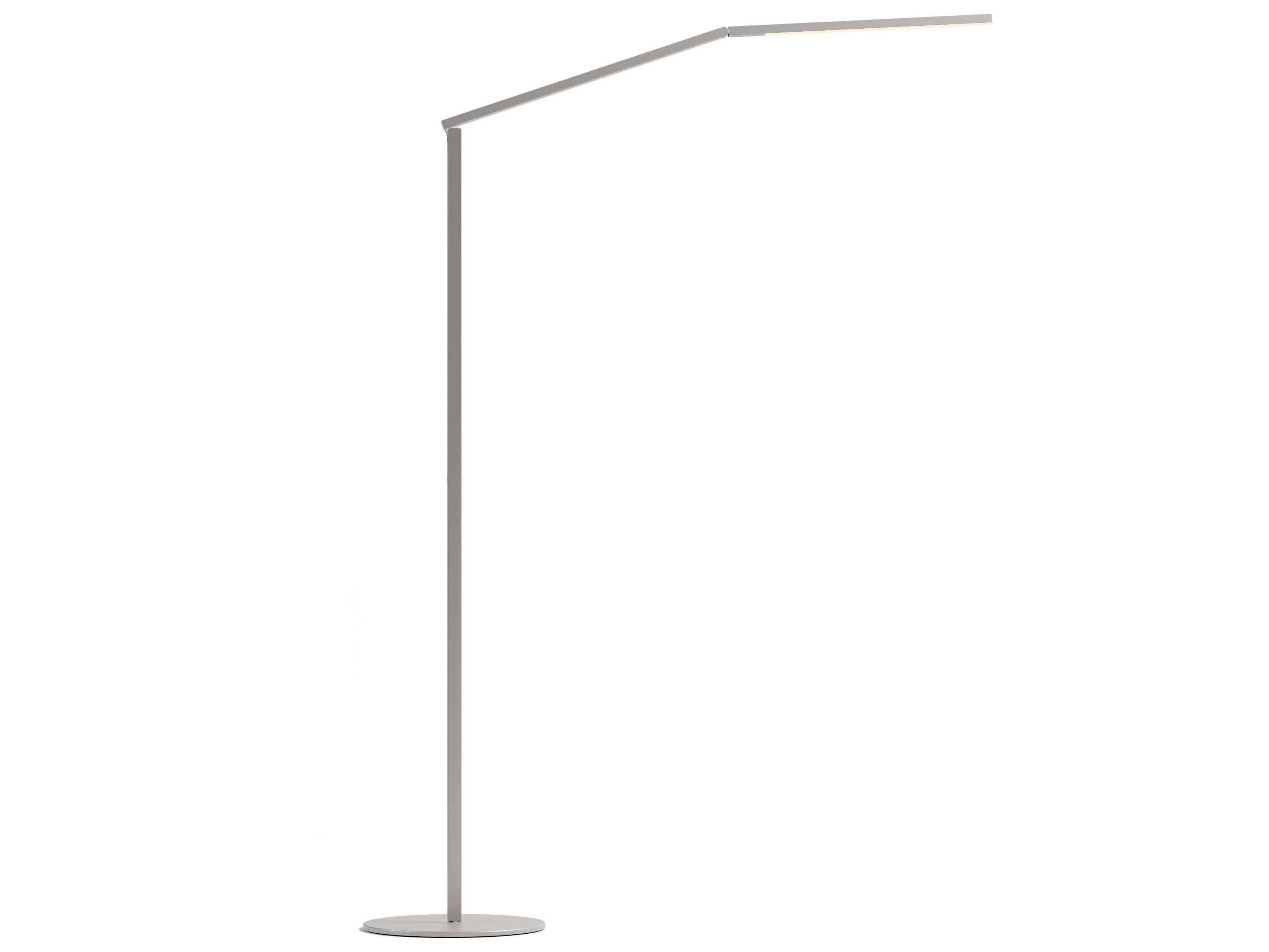 Koncept Z-bar Brushed Nickel Floor Lamp