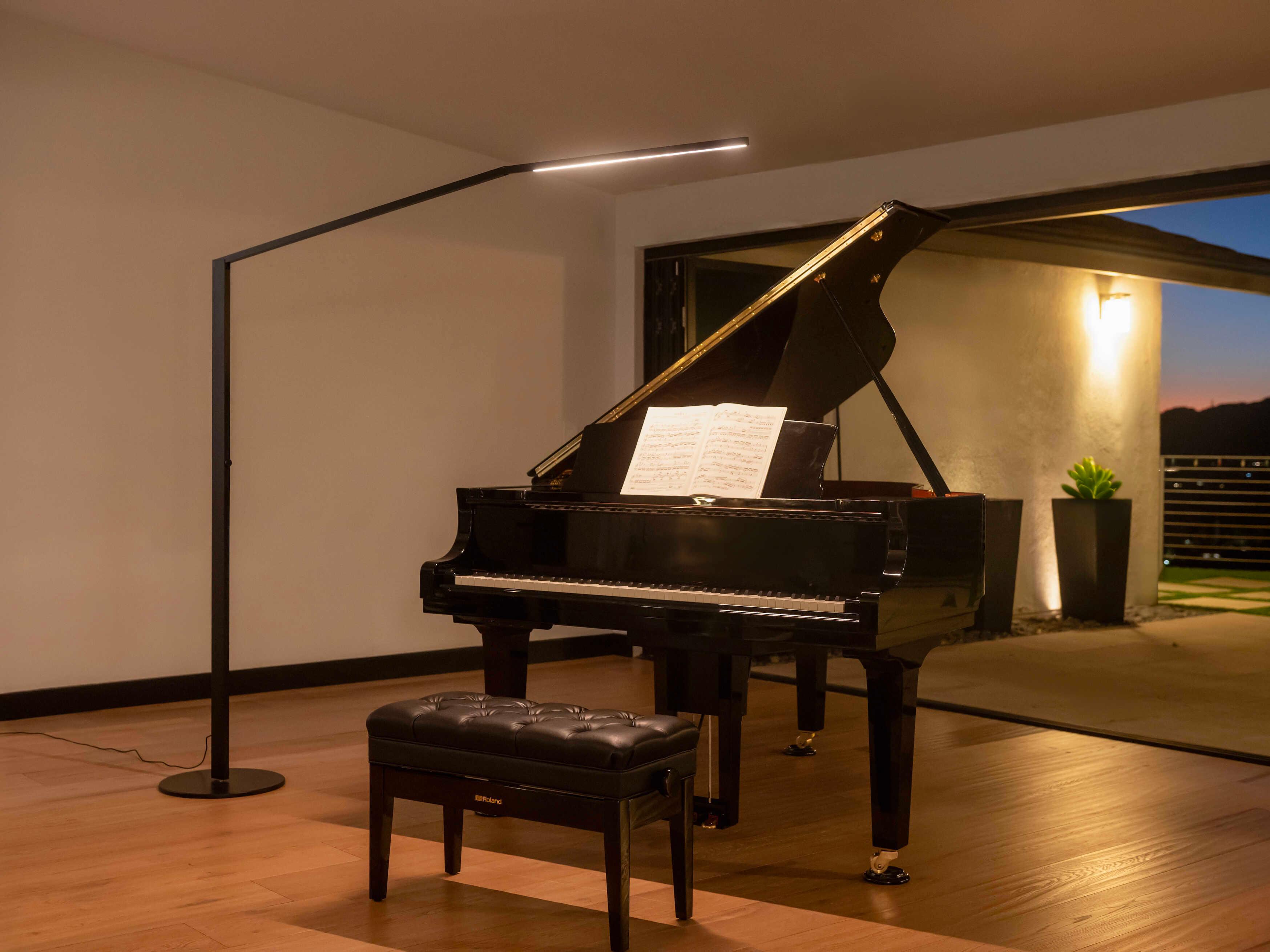 Koncept Z-bar Matte Black Floor Lamp