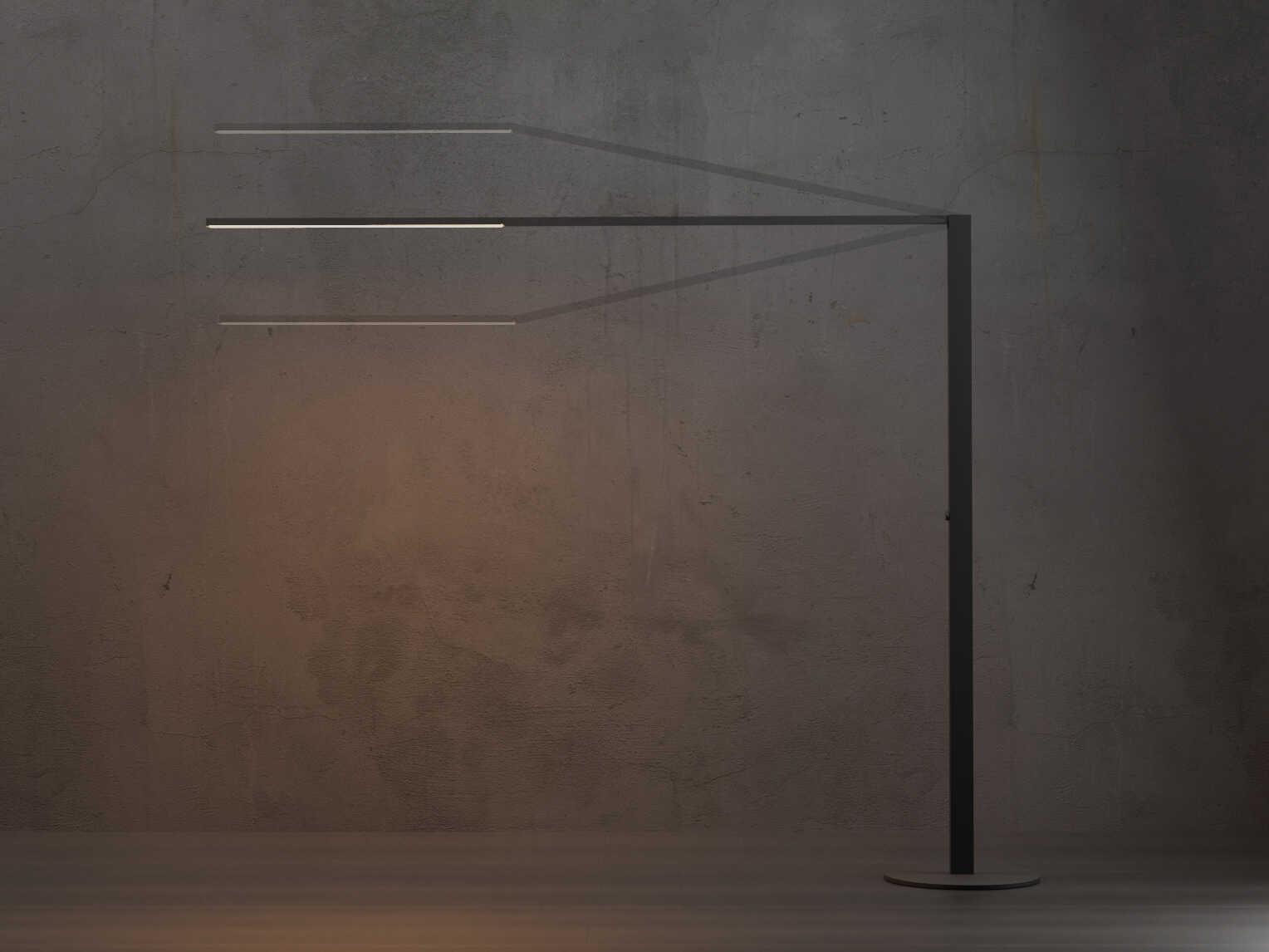 Koncept Z-bar Matte Black Floor Lamp