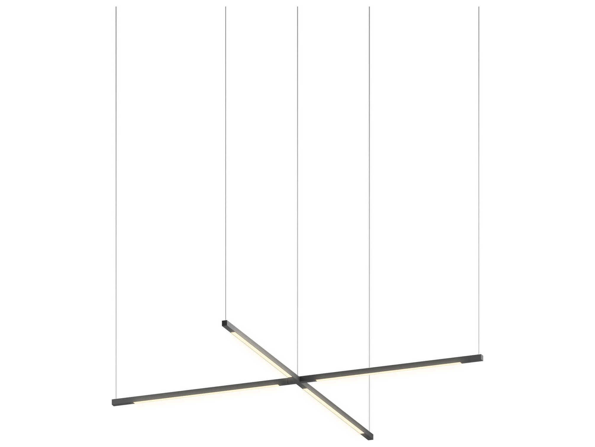 Koncept Z-bar Matte Black LED Linear Pendant