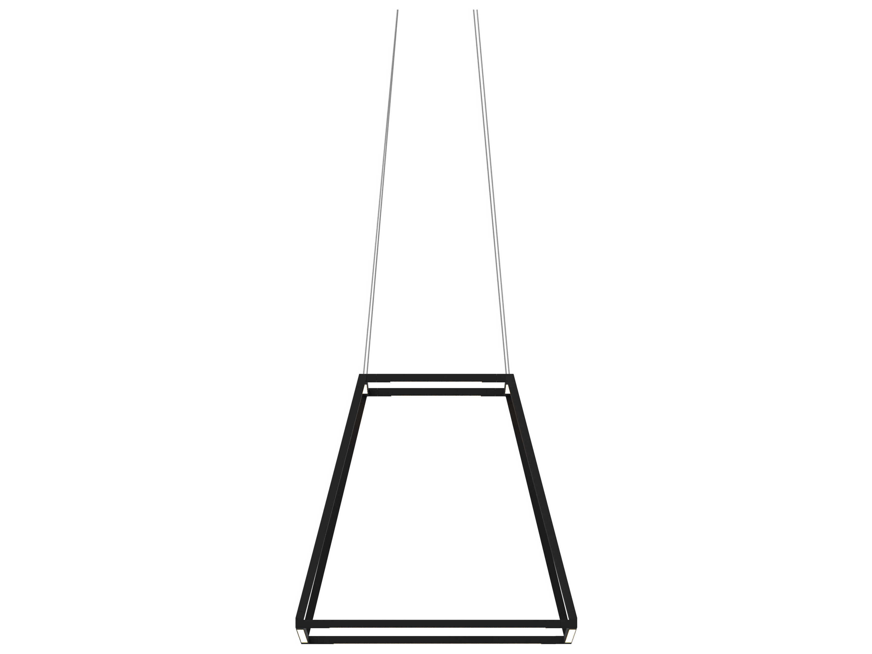 Koncept Z-bar Matte Black LED Geometric Linear Pendant