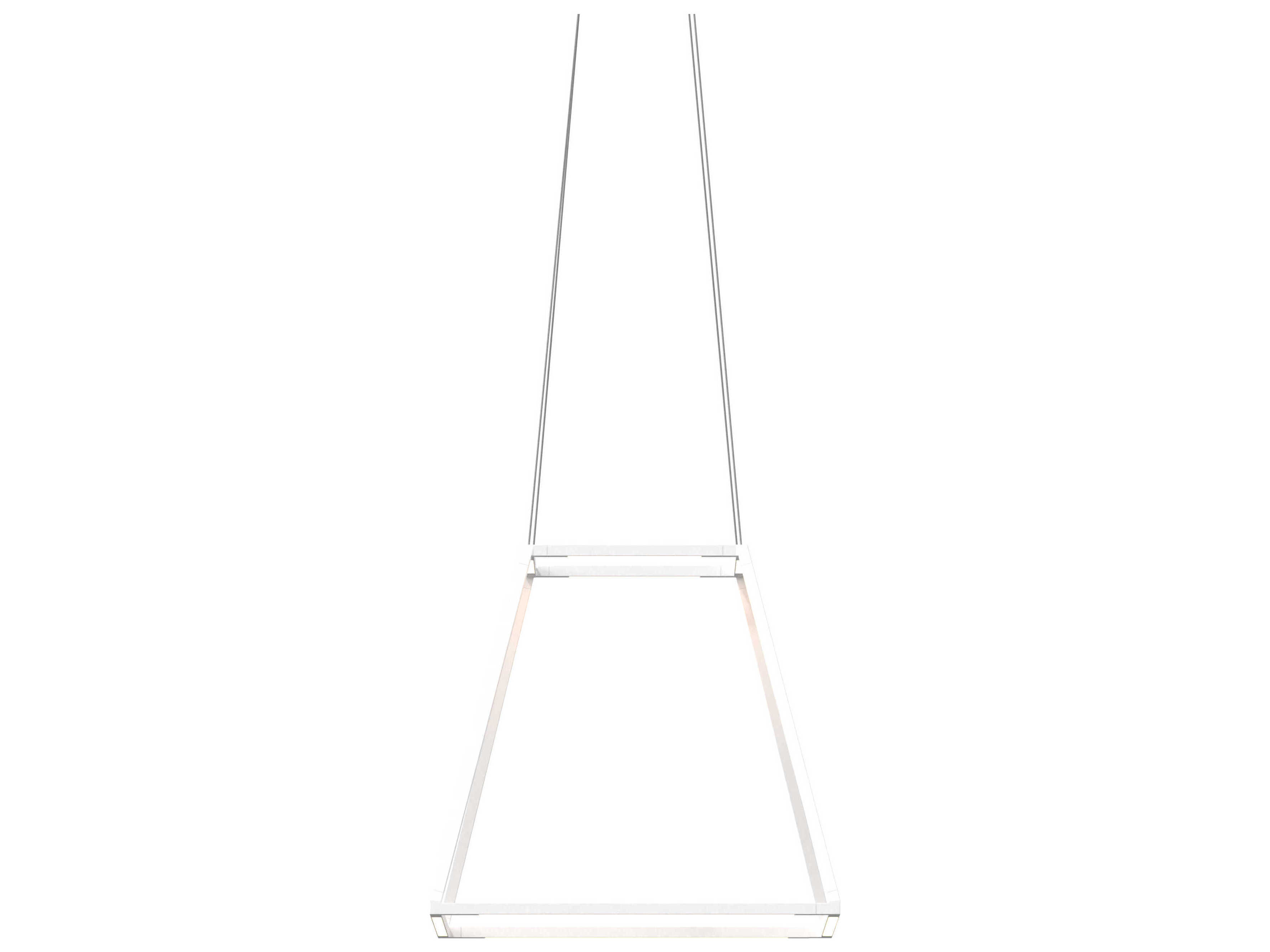 Koncept Z-bar Matte White LED Geometric Linear Pendant