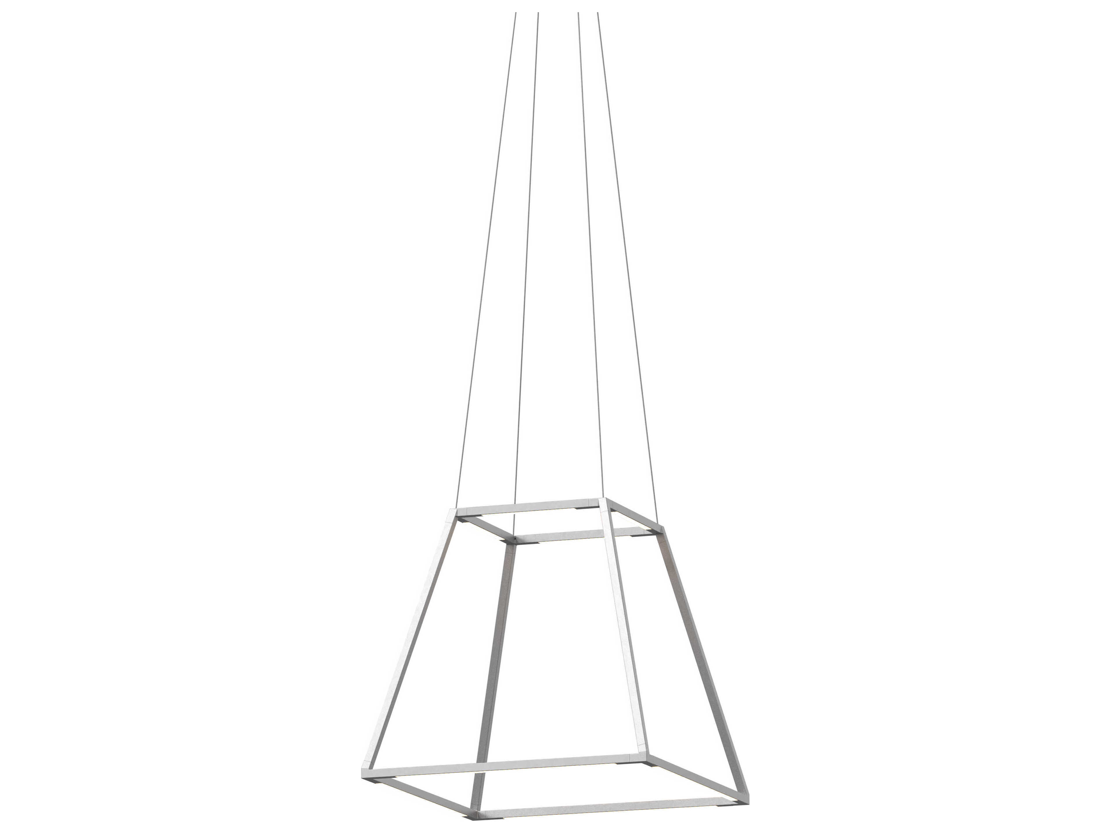 Koncept Z-bar Silver LED Geometric Linear Pendant