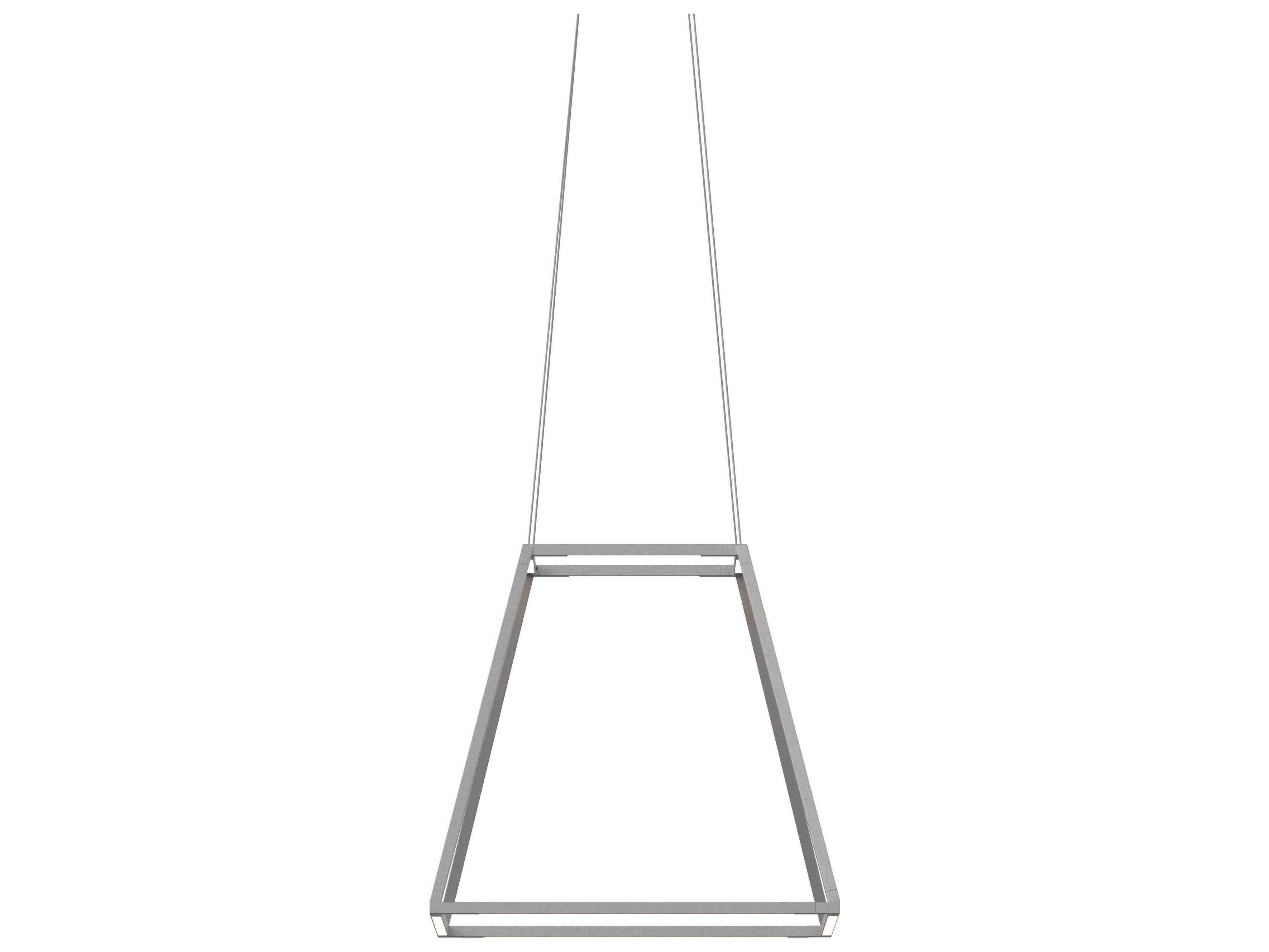 Koncept Z-bar Silver LED Geometric Linear Pendant