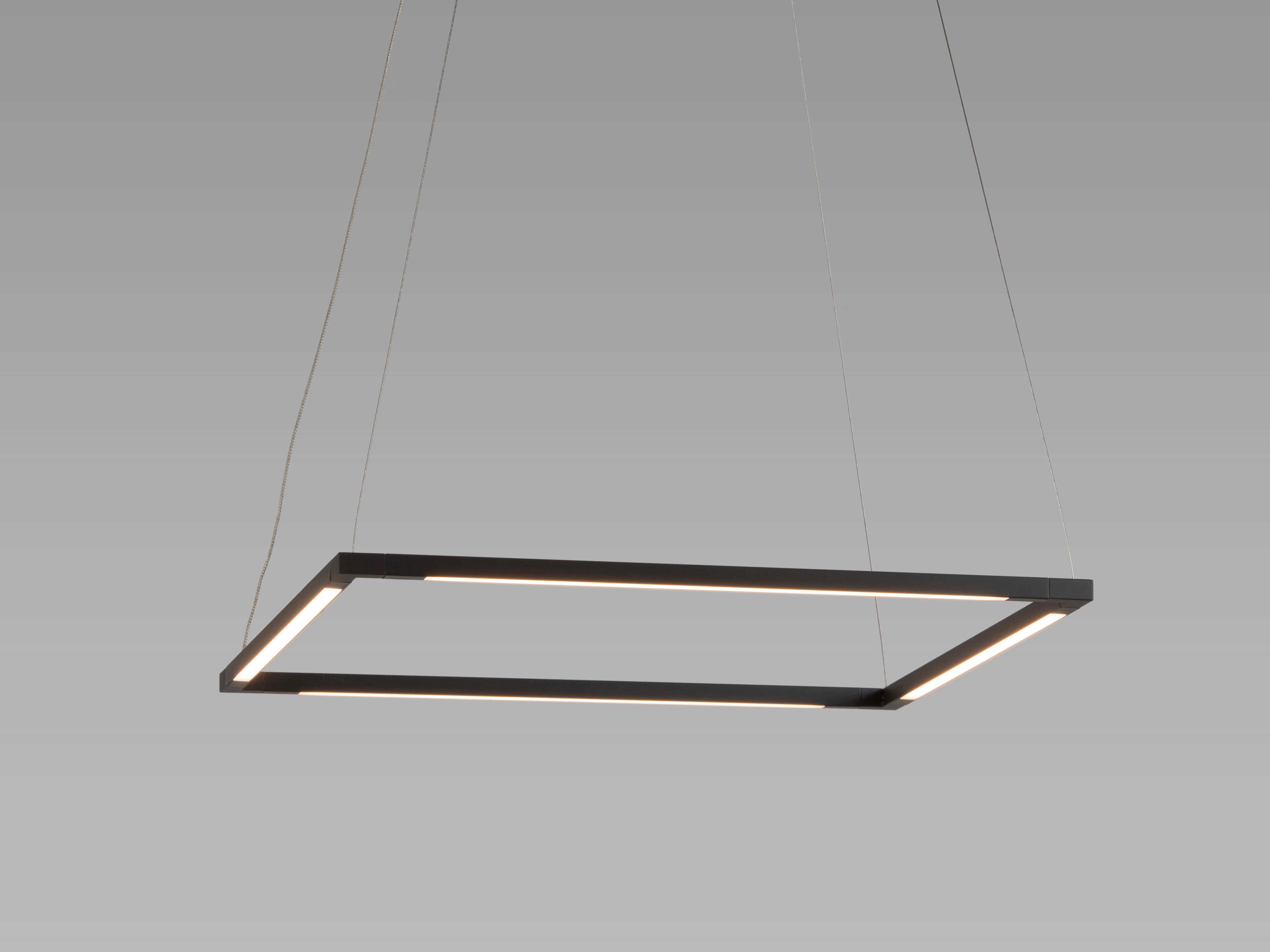 Koncept Z-bar Matte Black LED Geometric Linear Pendant